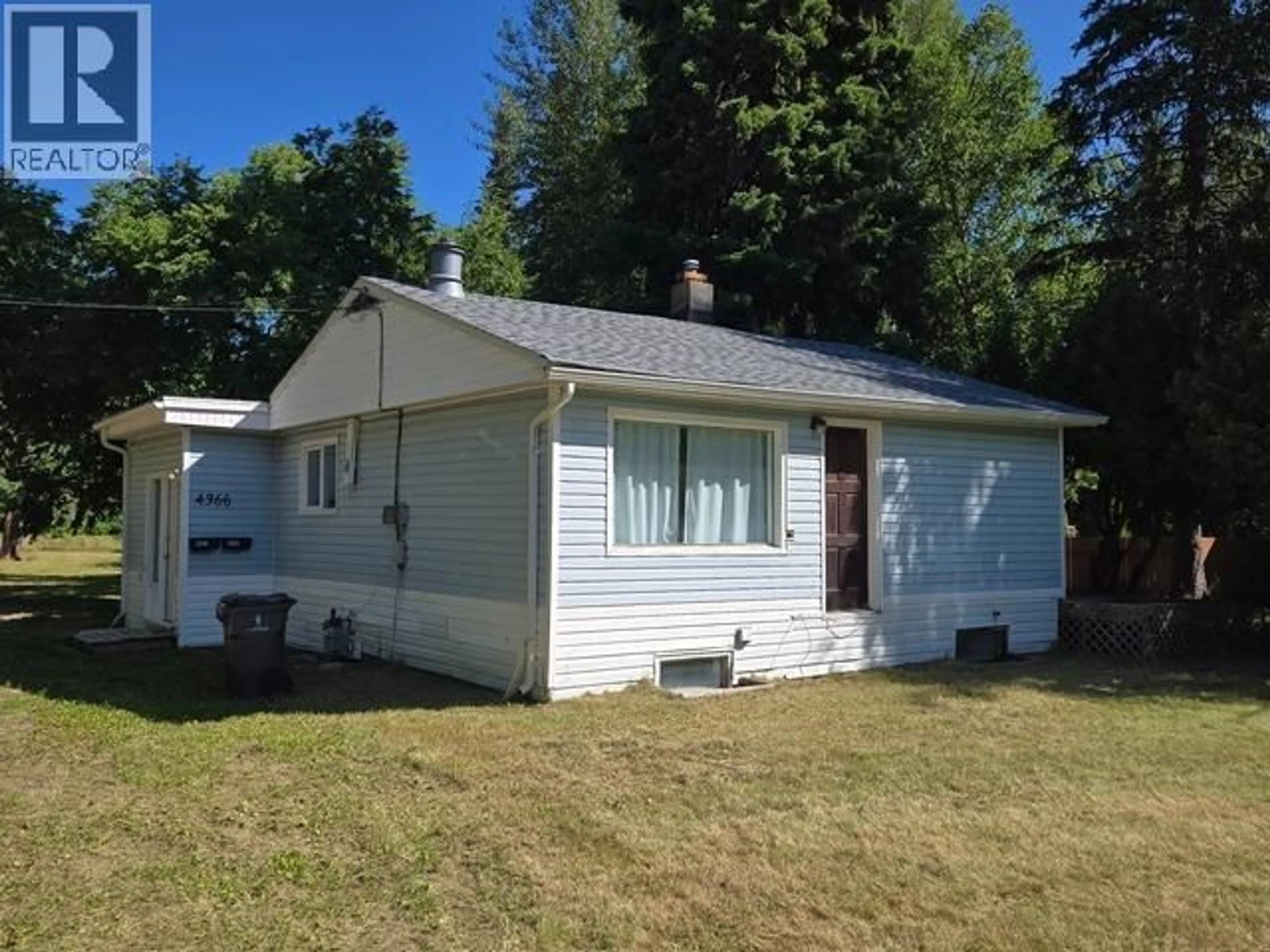 Home with vinyl exterior material, street for 4366 RICHET STREET, Prince George British Columbia V2K2J1