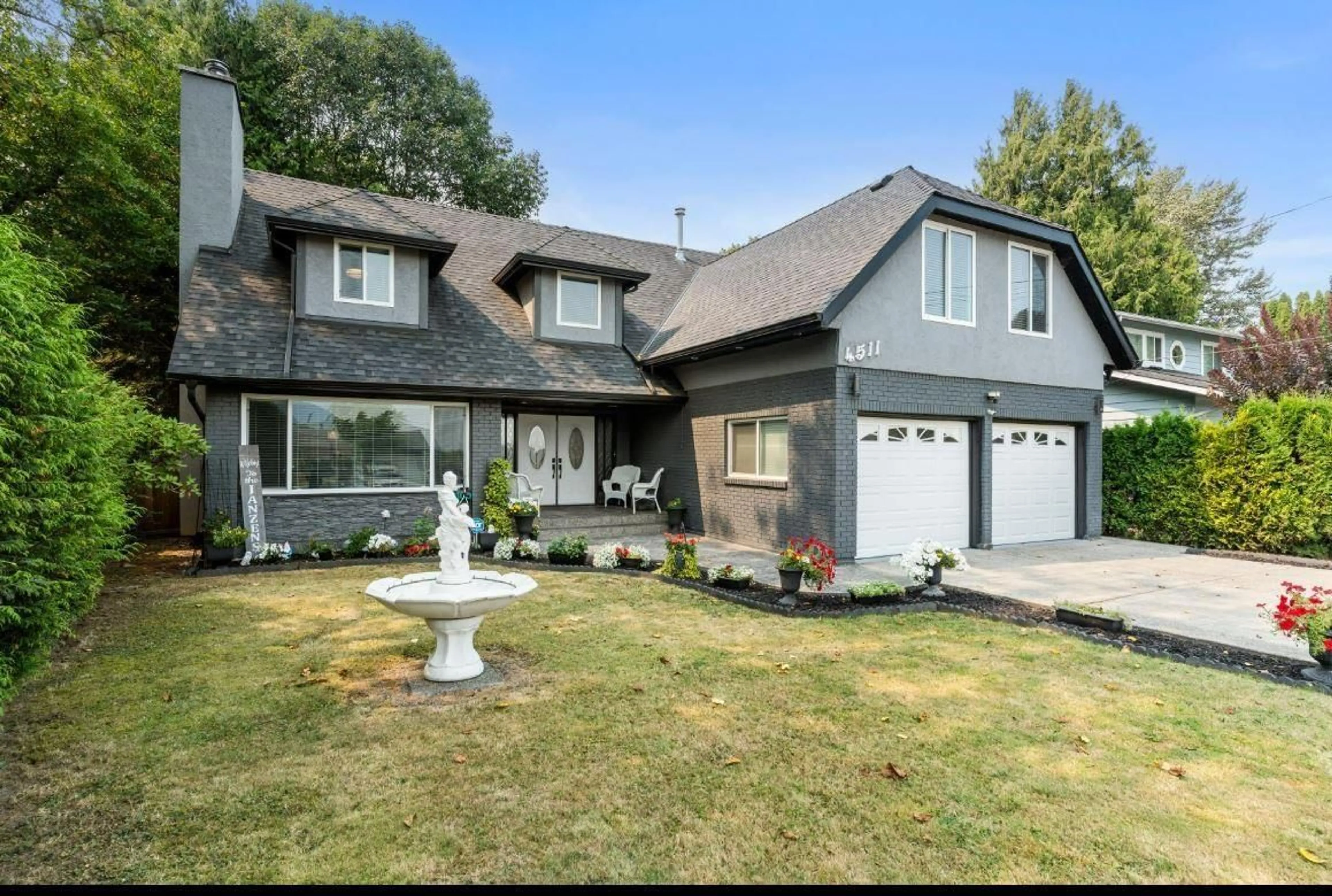 Home with vinyl exterior material, street for 4511 NO 3 ROAD, Yarrow British Columbia V2R5E8