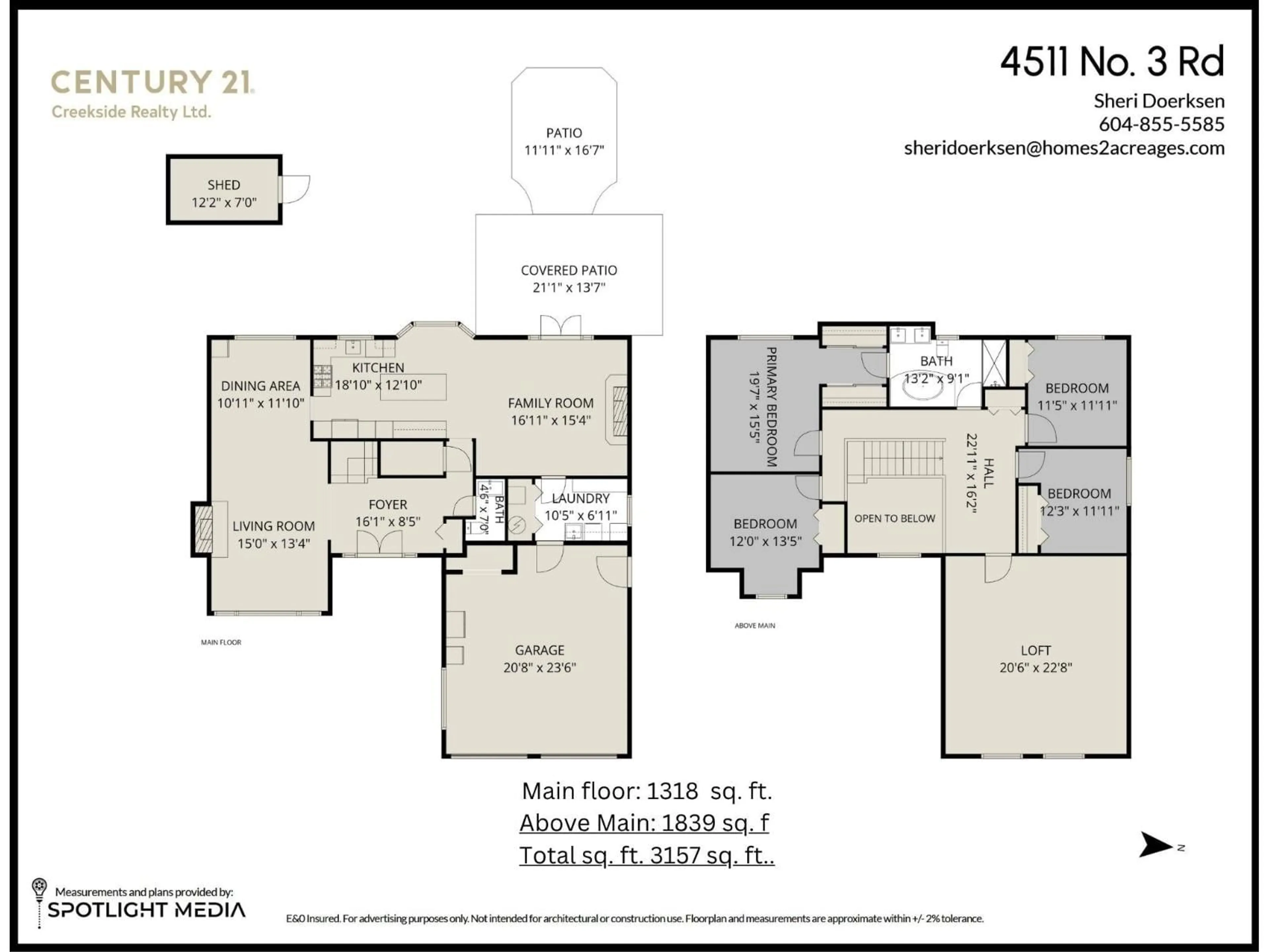 Floor plan for 4511 NO 3 ROAD, Yarrow British Columbia V2R5E8