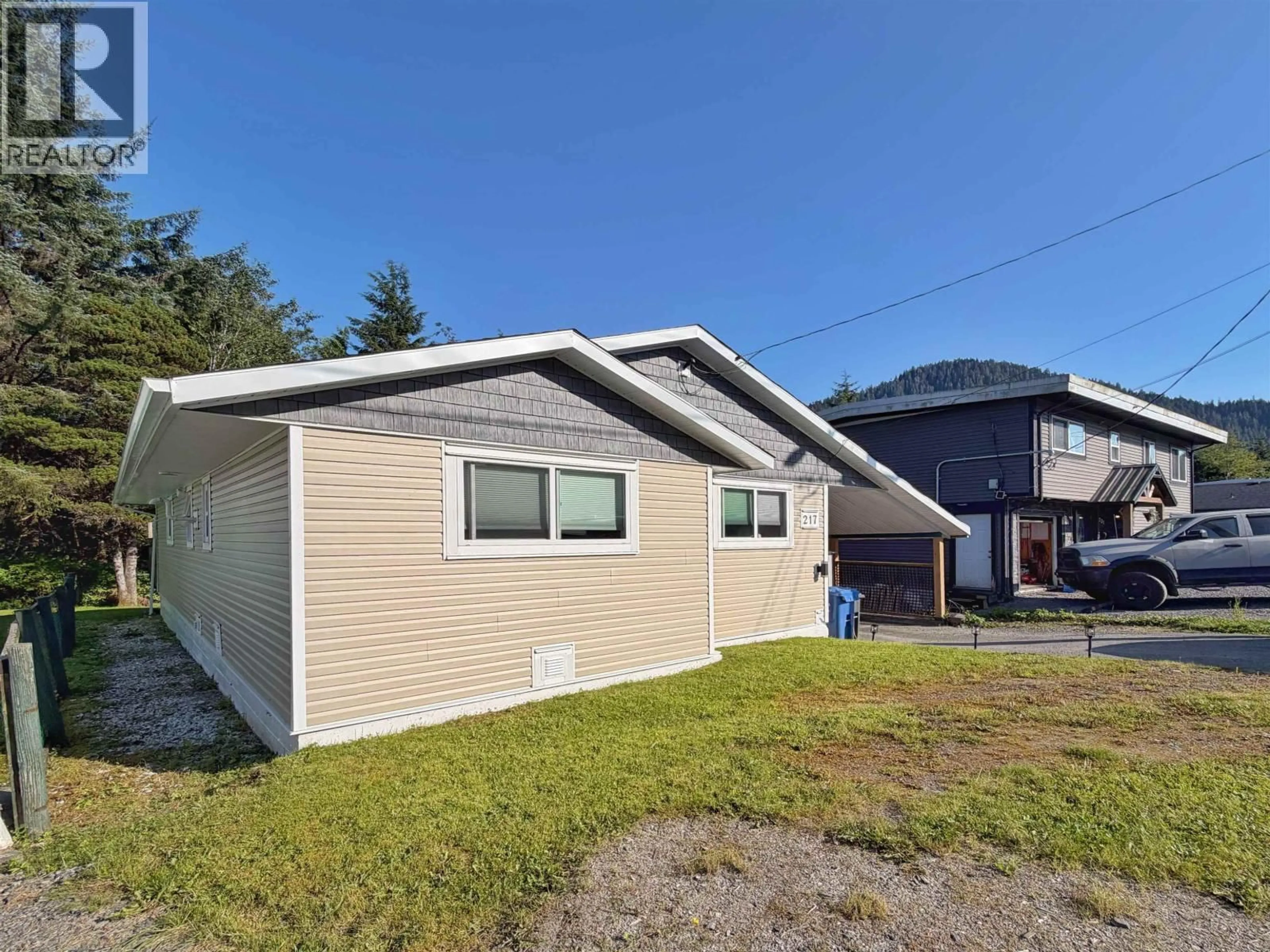 Home with vinyl exterior material, street for 217 CRESTVIEW DRIVE, Prince Rupert British Columbia V8J2Z6