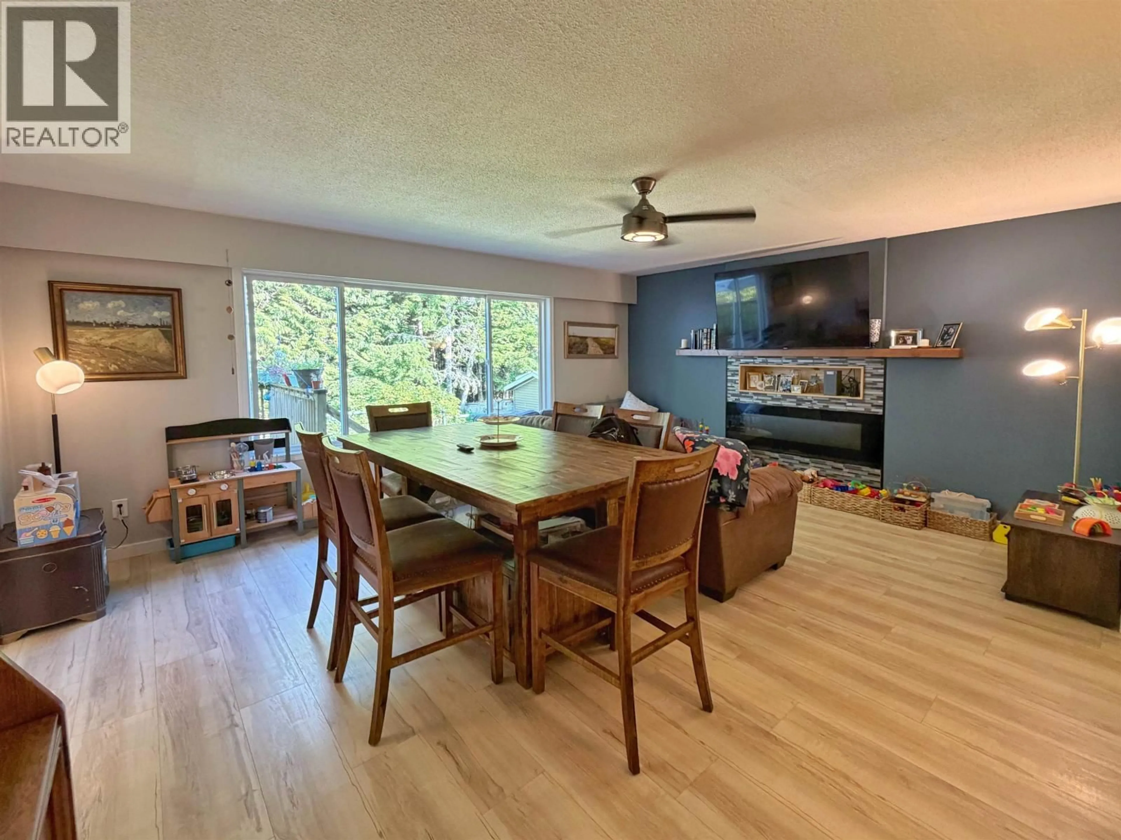 Dining room, wood/laminate floor for 217 CRESTVIEW DRIVE, Prince Rupert British Columbia V8J2Z6