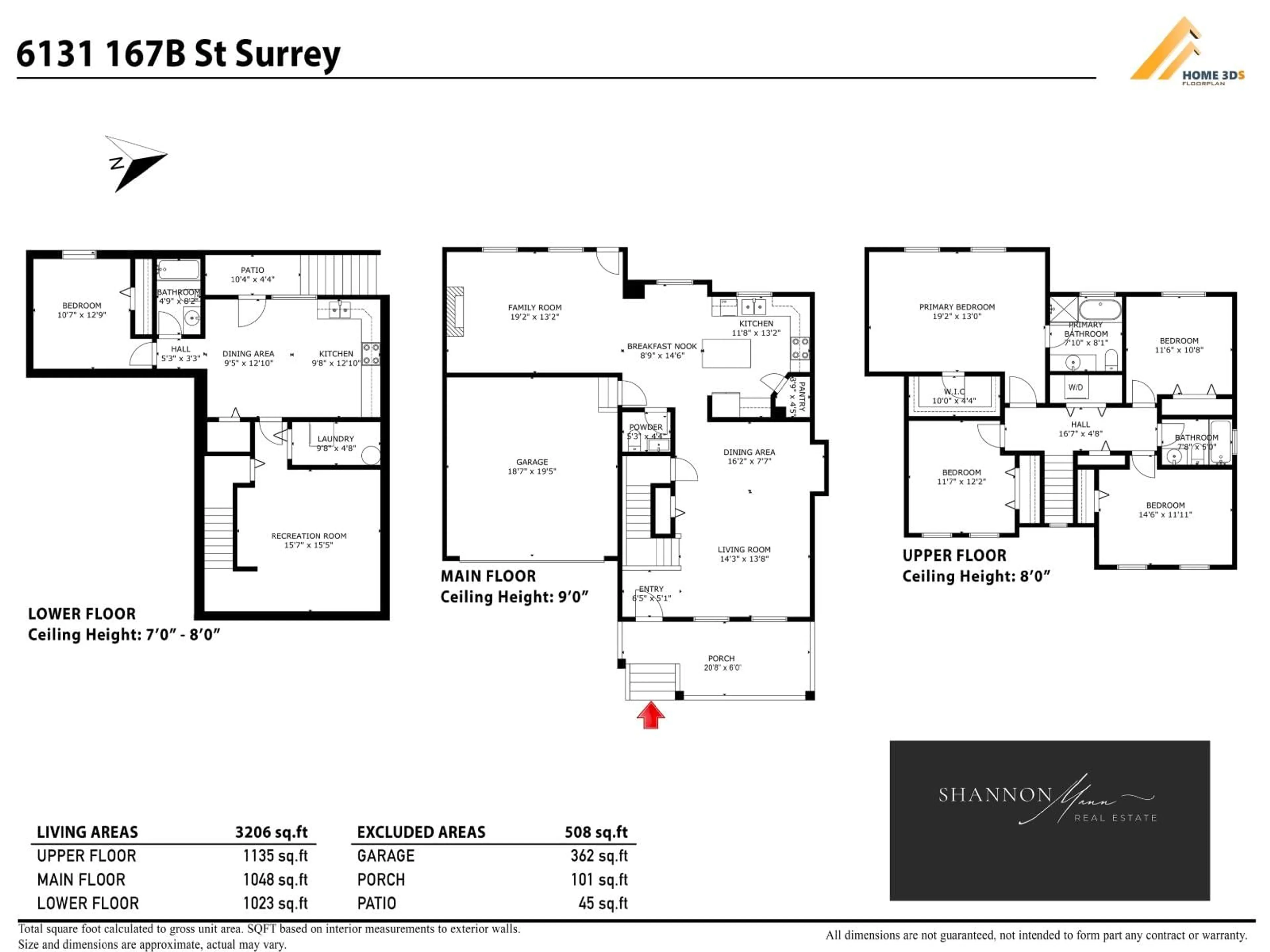 Floor plan for 6131 167 B STREET, Surrey British Columbia V3S0Z1