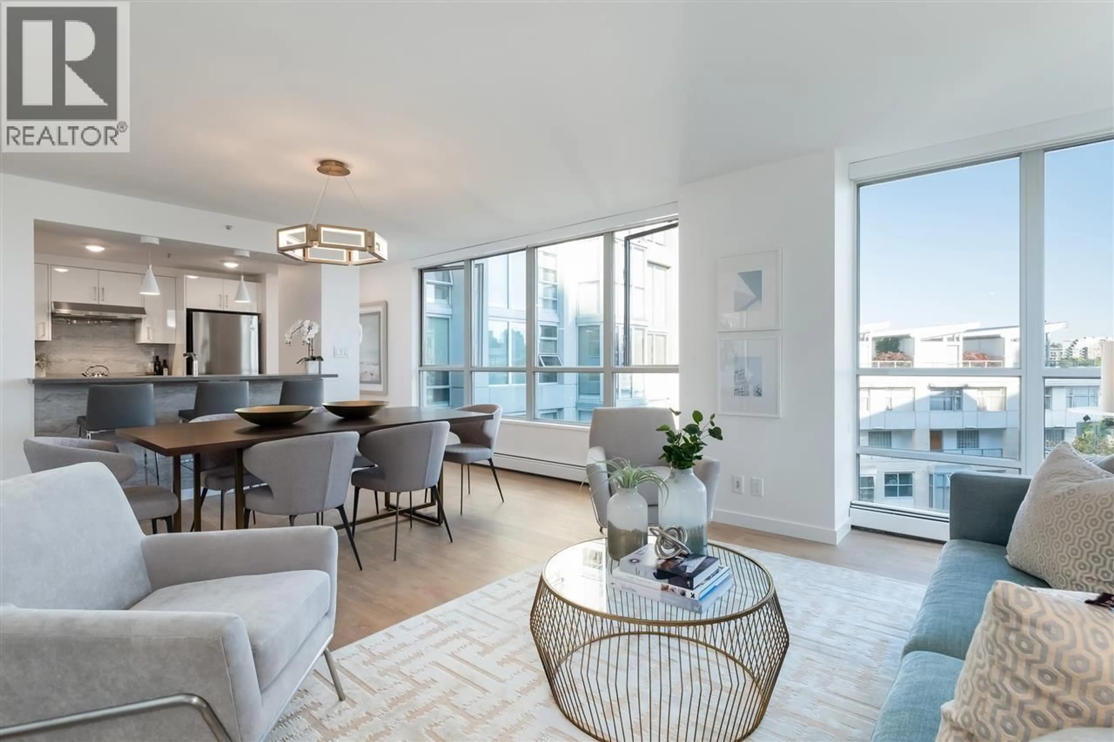 Living room with furniture, unknown for 605 - 1228 MARINASIDE CRESCENT, Vancouver British Columbia V6Z2W4