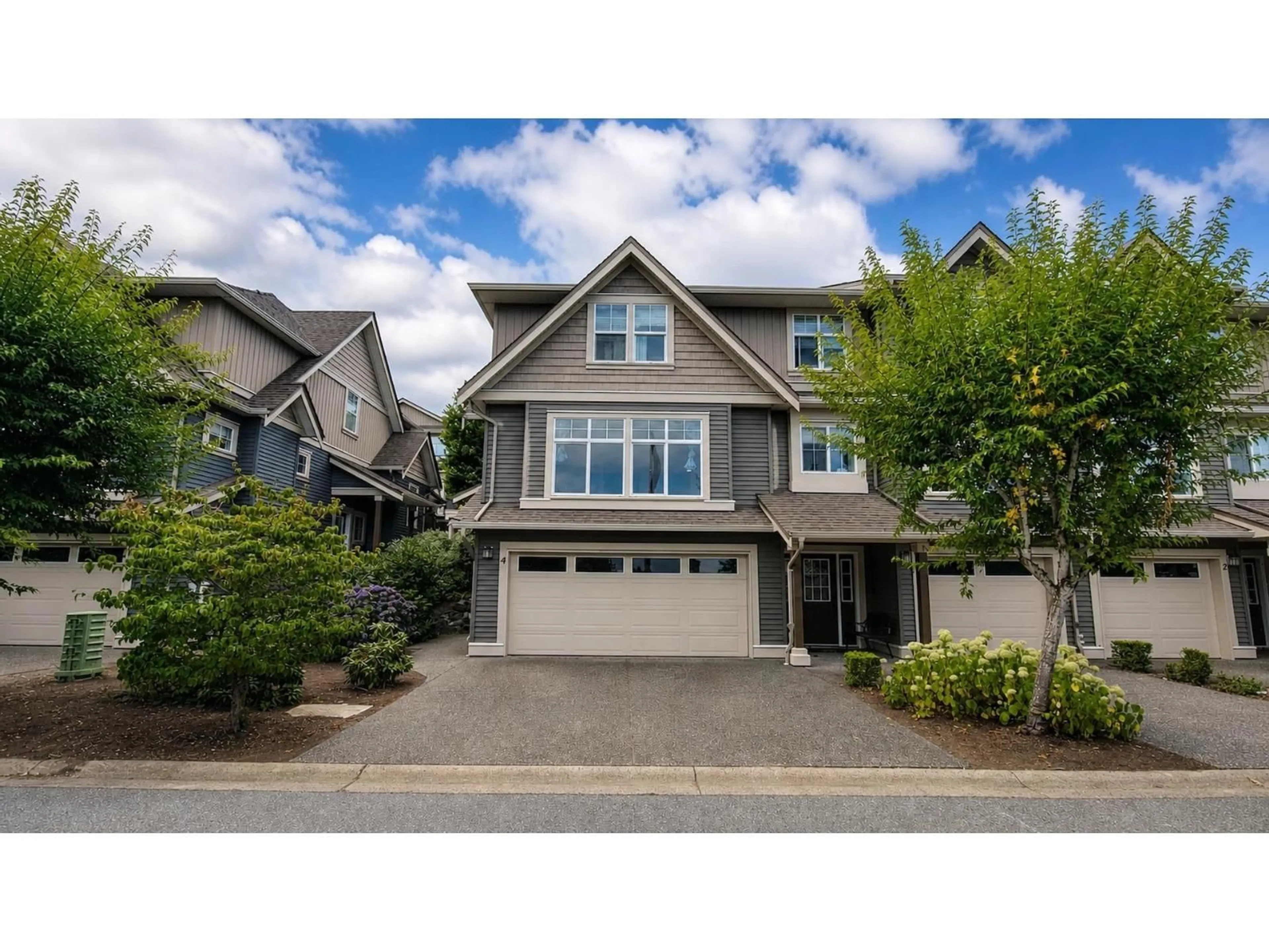 Home with vinyl exterior material, street for 4 - 5648 PROMONTORY ROAD, Chilliwack British Columbia V2R0E5