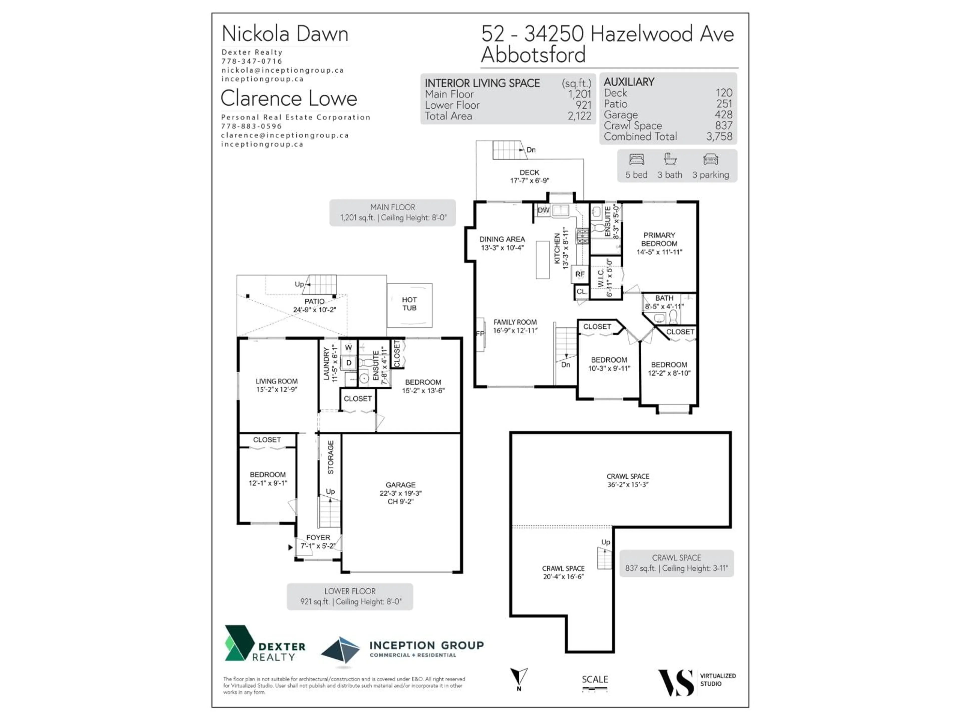 Floor plan for 52 - 34250 HAZELWOOD AVENUE, Abbotsford British Columbia V2S7L4