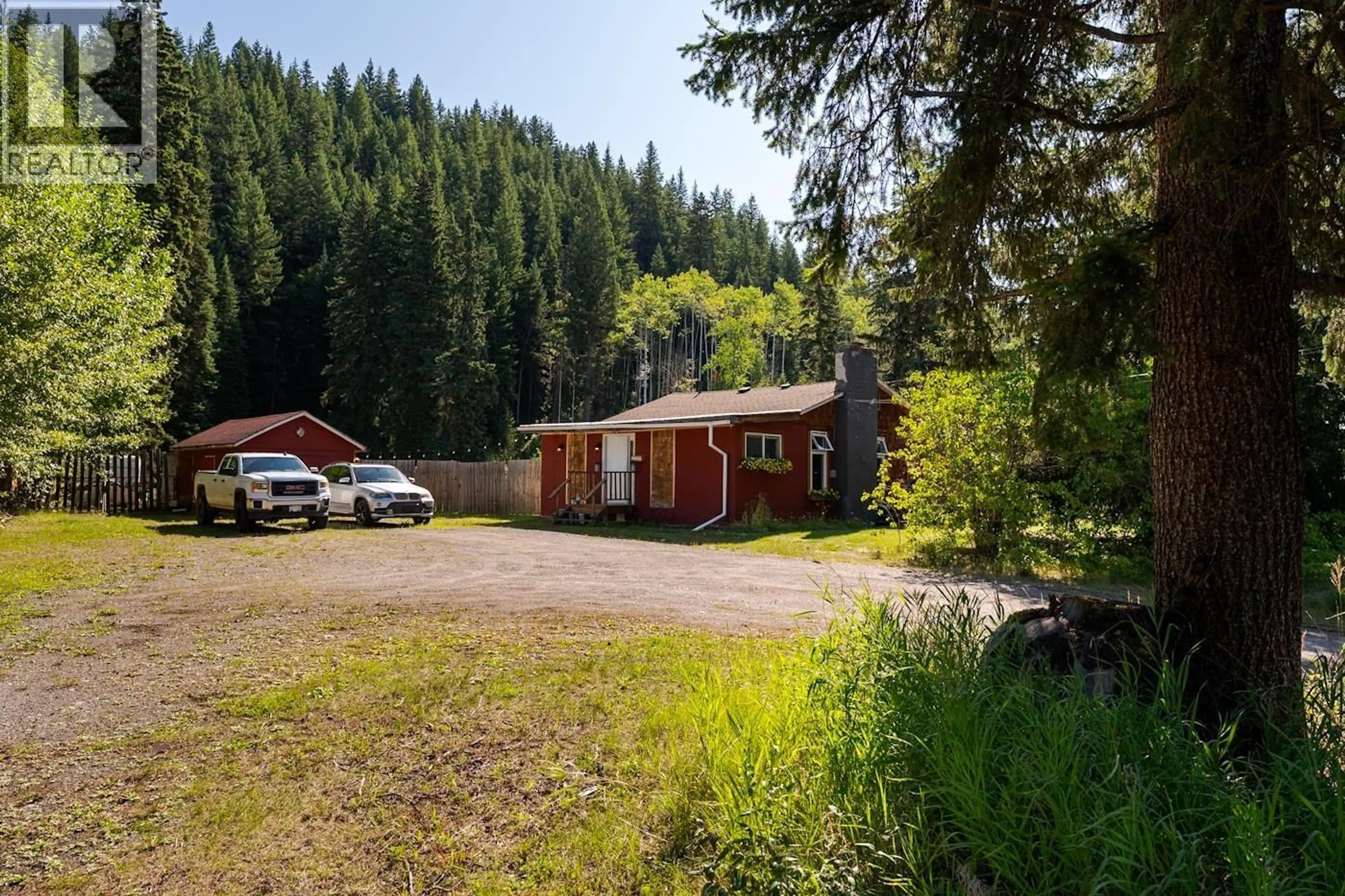 A pic from outside/outdoor area/front of a property/back of a property/a pic from drone, forest/trees view for 2450 NORTH NECHAKO ROAD, Prince George British Columbia V2K5C3