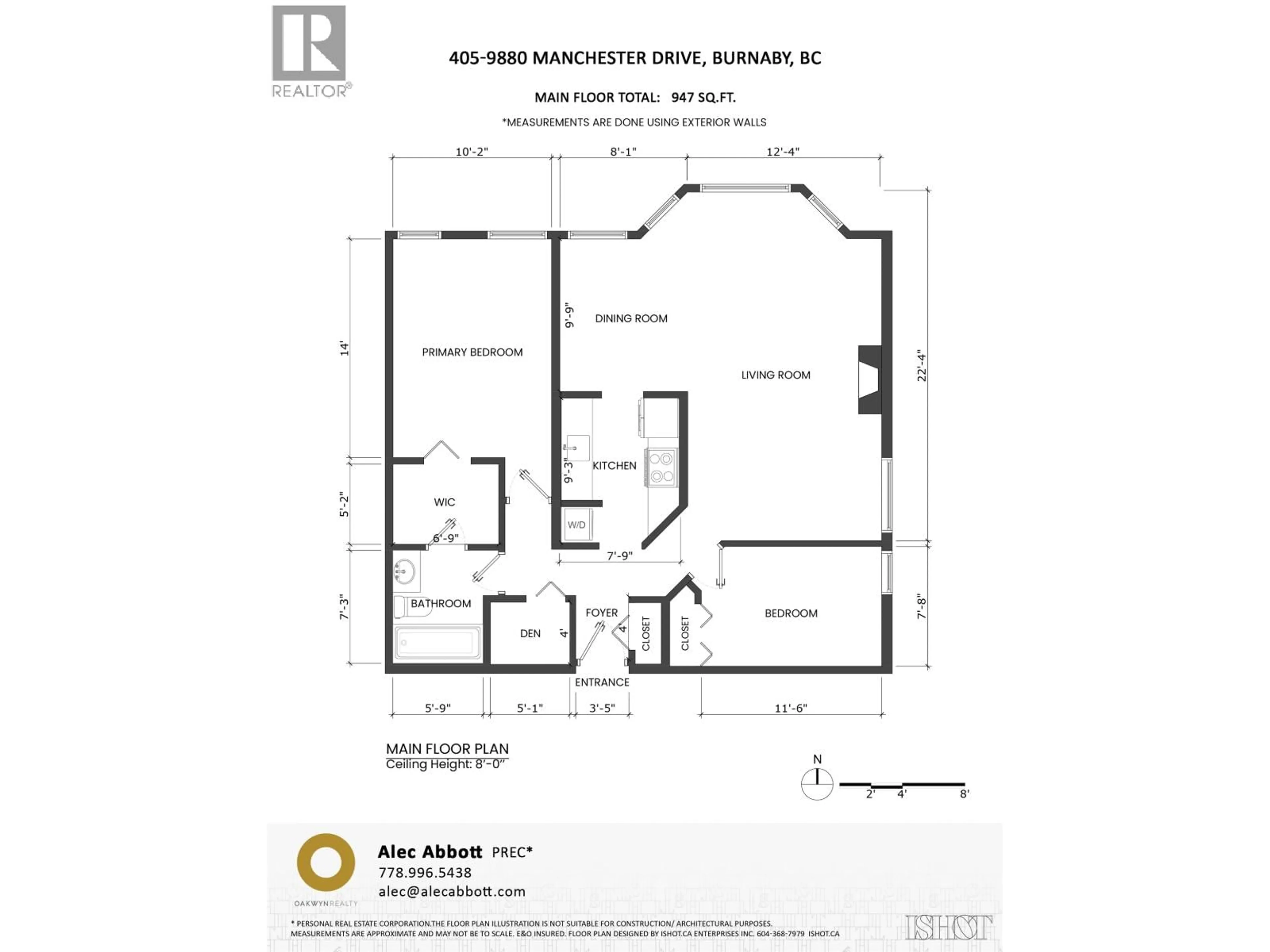 Floor plan for 405 - 9880 MANCHESTER DRIVE, Burnaby British Columbia V3N4R3