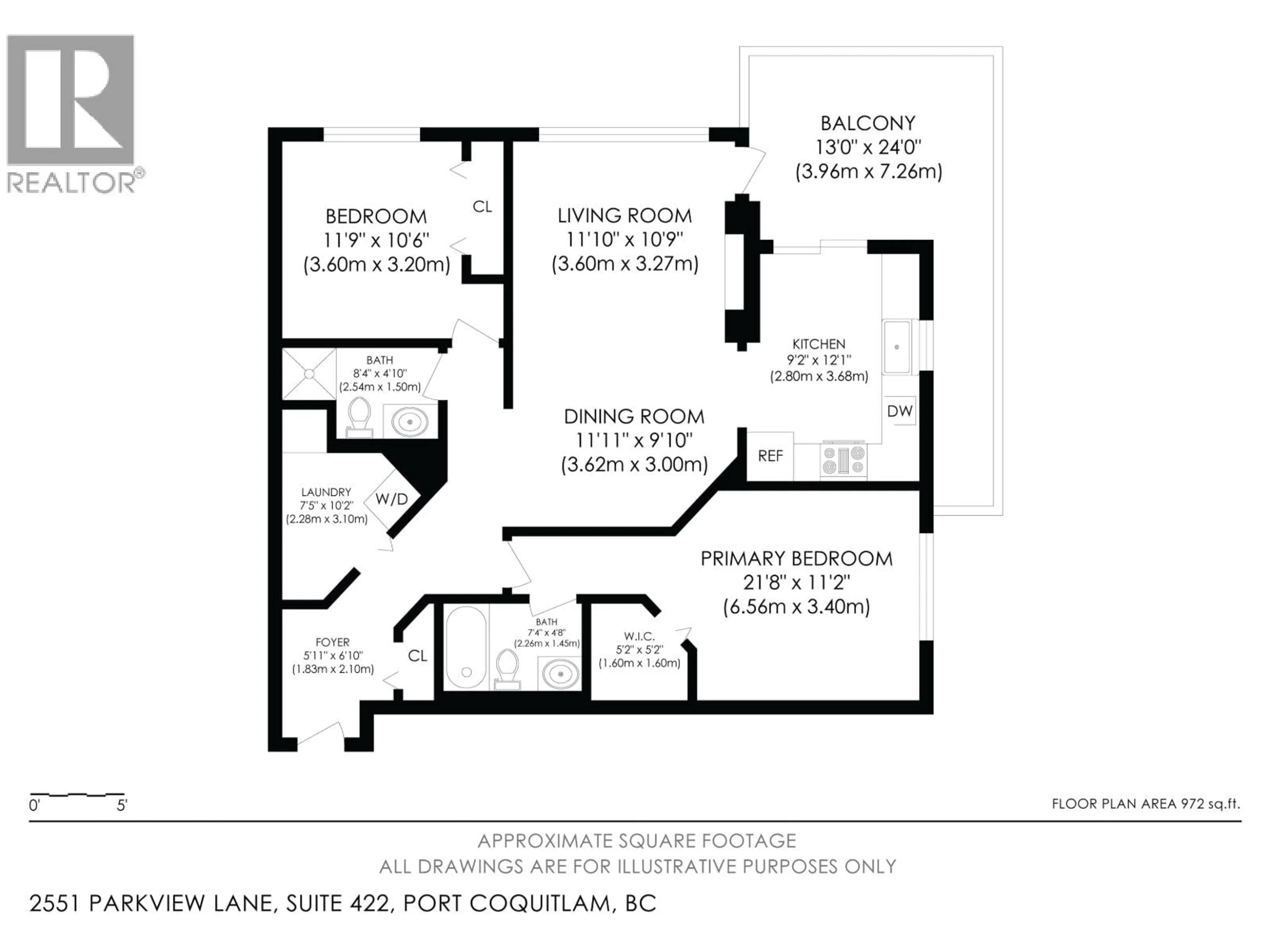 Floor plan for 422 - 2551 PARKVIEW LANE, Port Coquitlam British Columbia V3C6J8