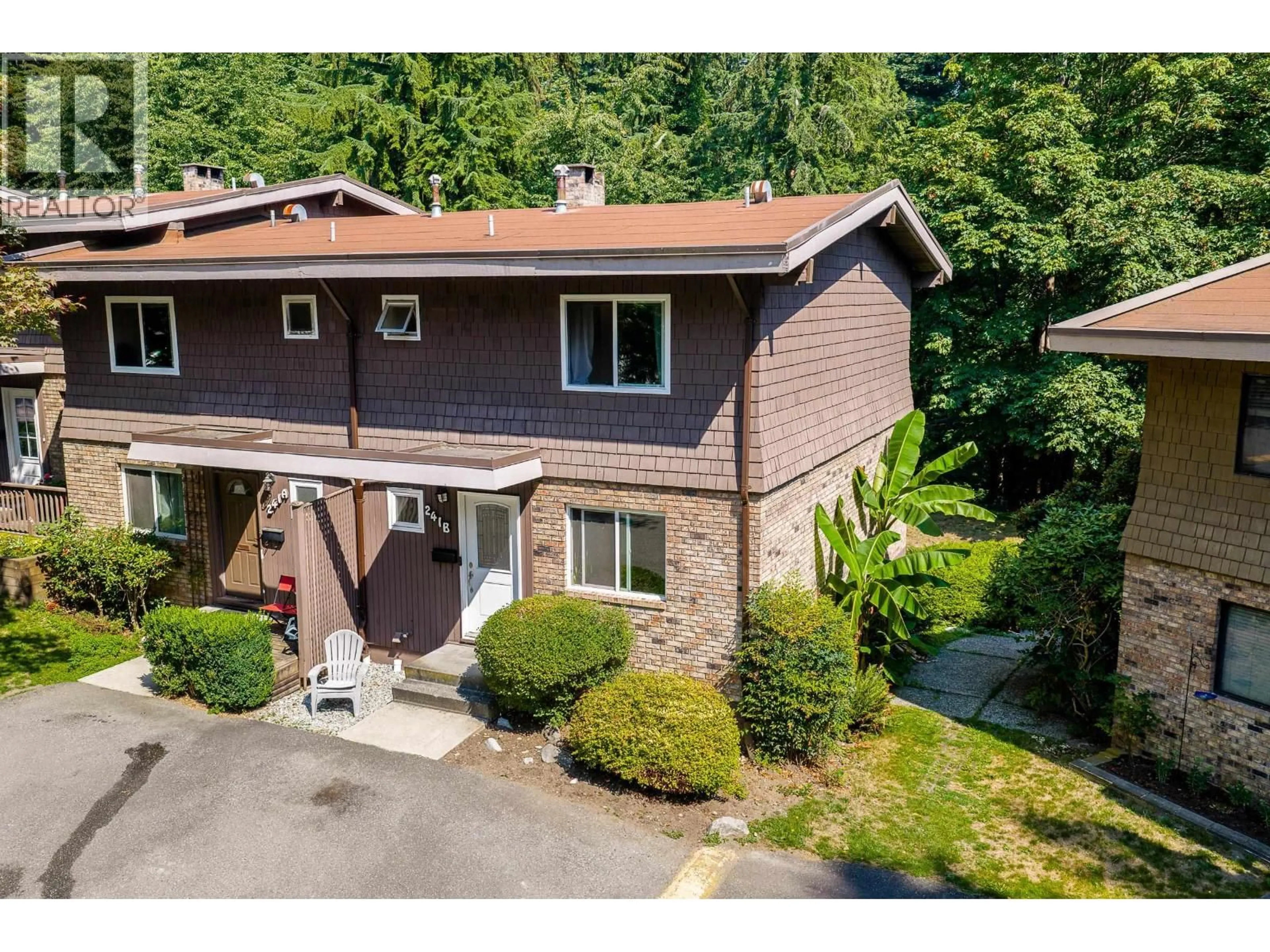 A pic from outside/outdoor area/front of a property/back of a property/a pic from drone, street for 241B EVERGREEN DRIVE, Port Moody British Columbia V3H1S1