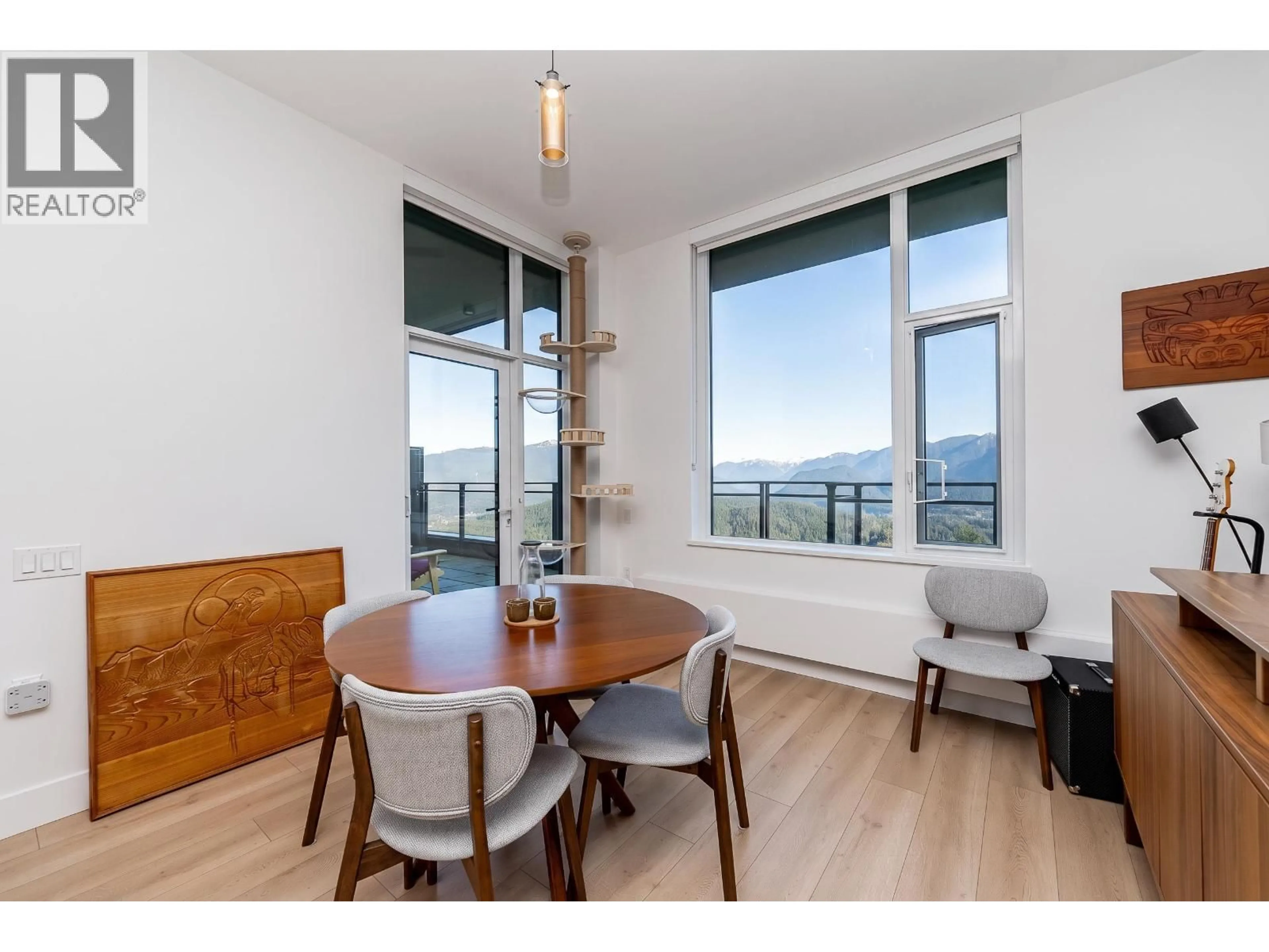 Dining room, wood/laminate floor for 1202 - 8750 UNIVERSITY CRESCENT, Burnaby British Columbia V5A0G9