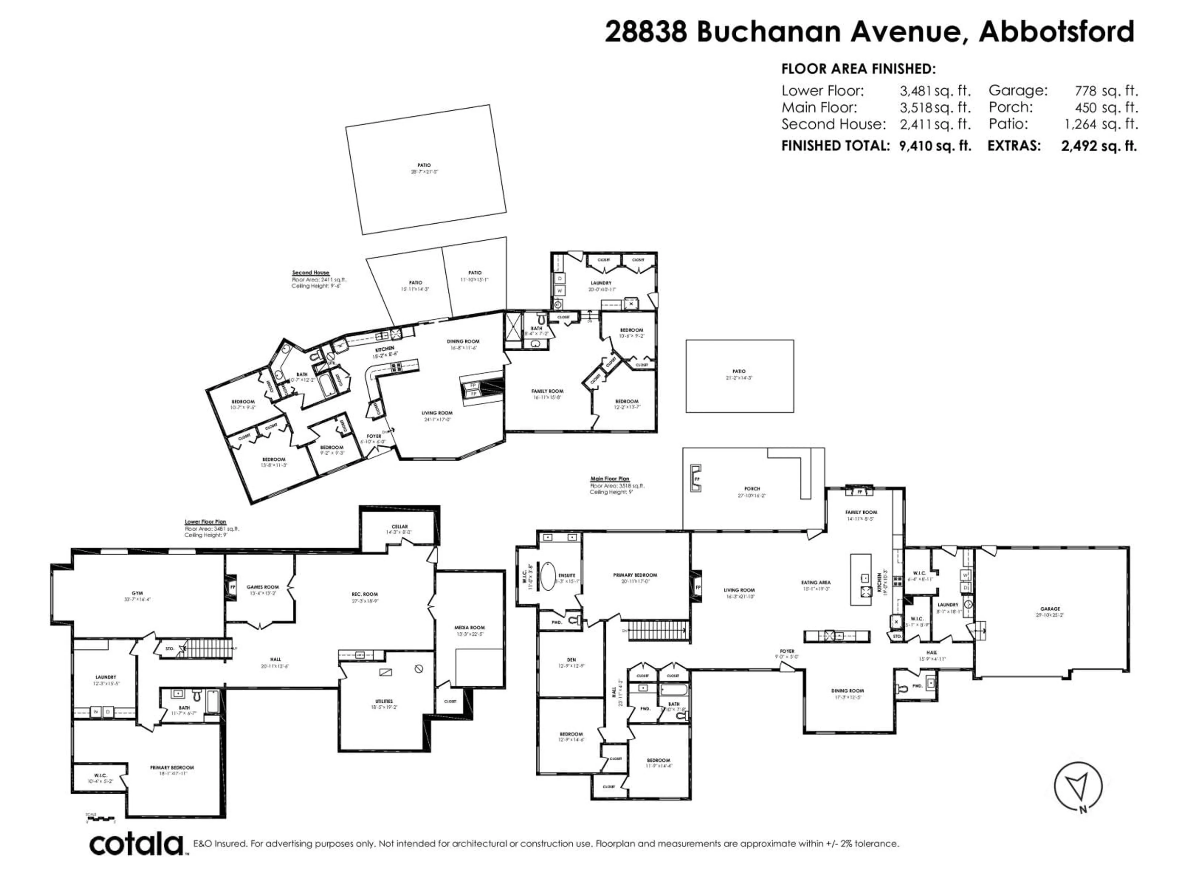 Floor plan for 28838 BUCHANAN AVENUE, Abbotsford British Columbia V4X2C8