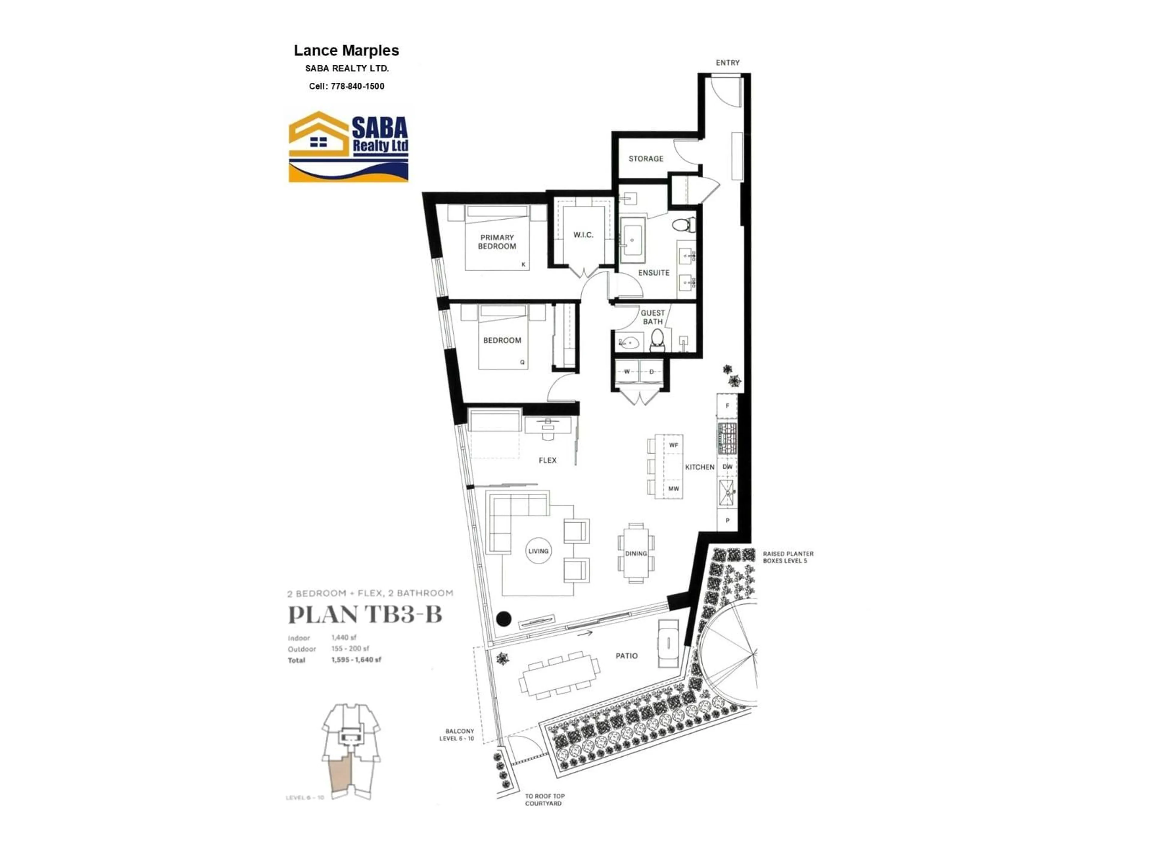 Floor plan for 905 - 1342 JOHNSTON ROAD, White Rock British Columbia V4B3Z2