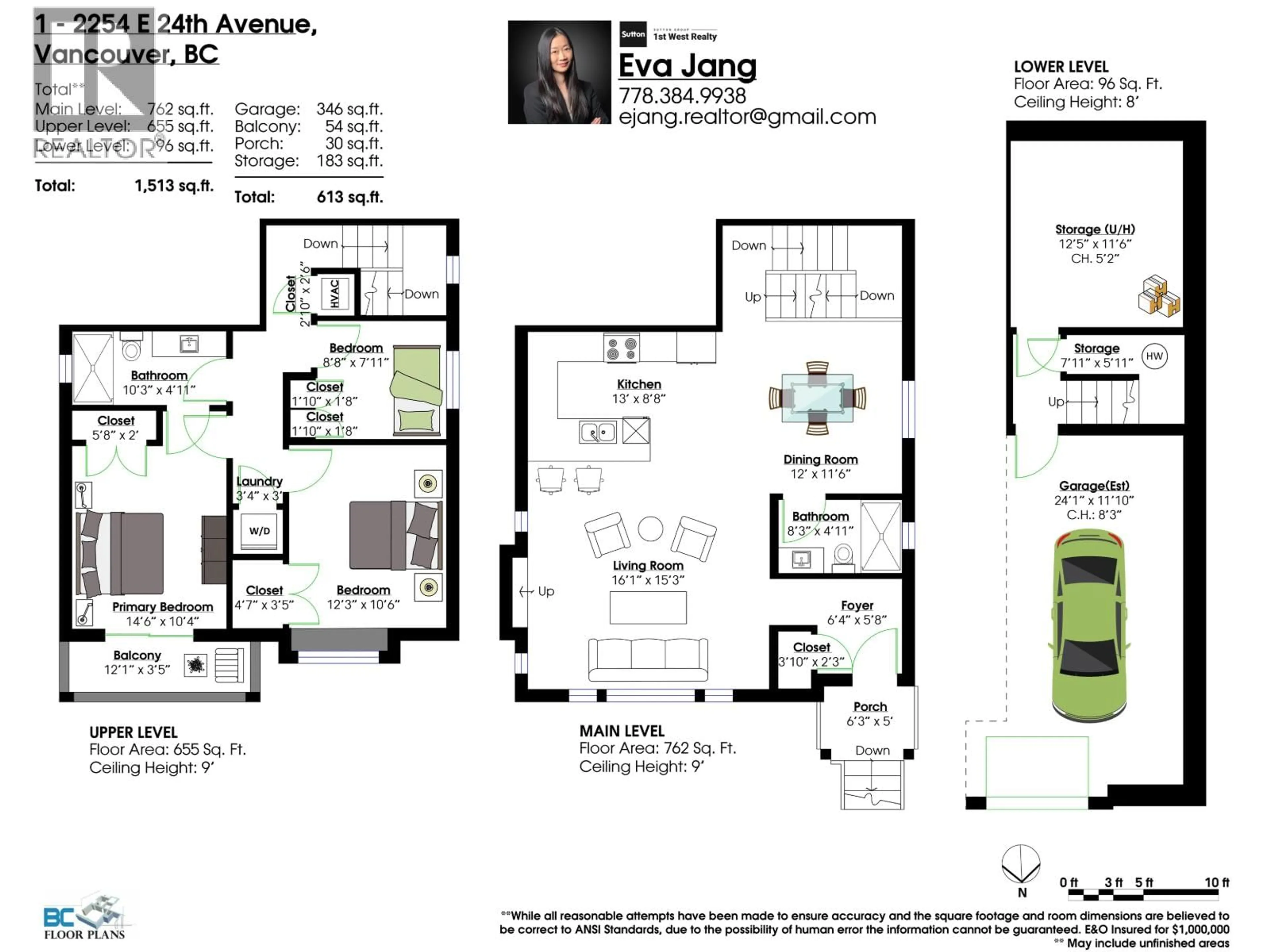 Floor plan for 1 - 2254 24TH AVENUE, Vancouver British Columbia V5N2V2