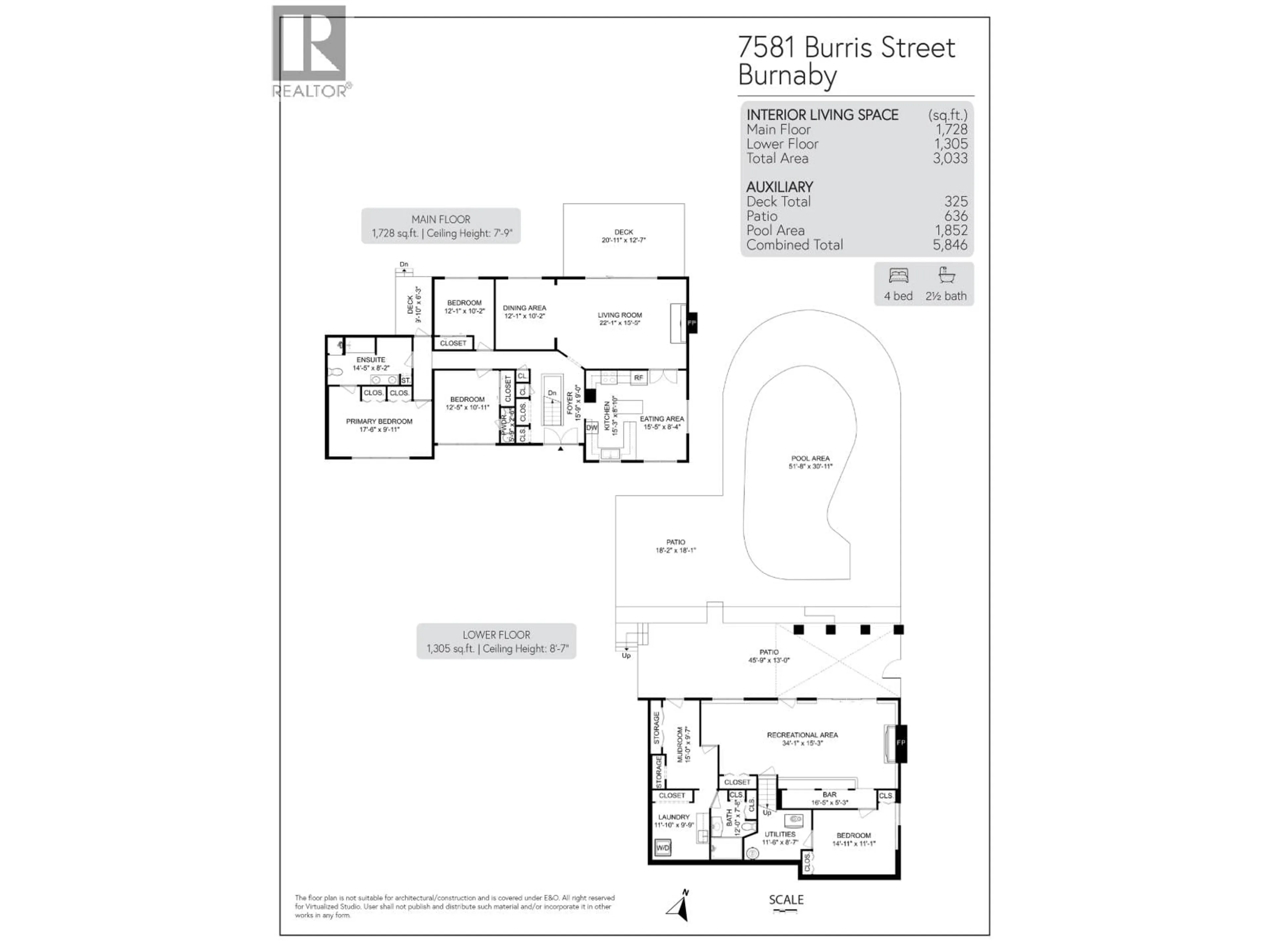 Floor plan for 7581 BURRIS STREET, Burnaby British Columbia V5E1Z1