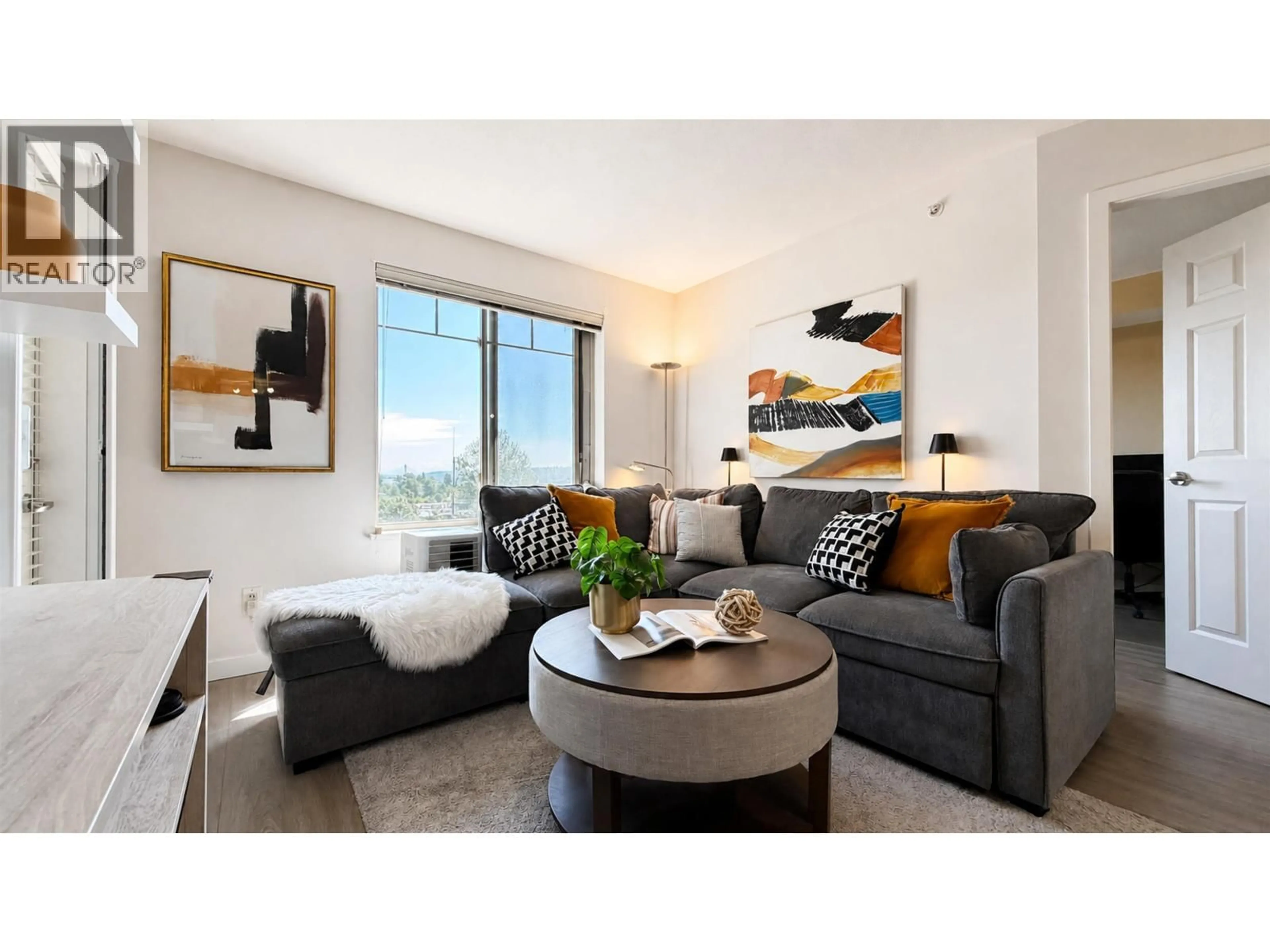 Living room with furniture, unknown for 3411 - 240 SHERBROOKE STREET, New Westminster British Columbia V3L0A4