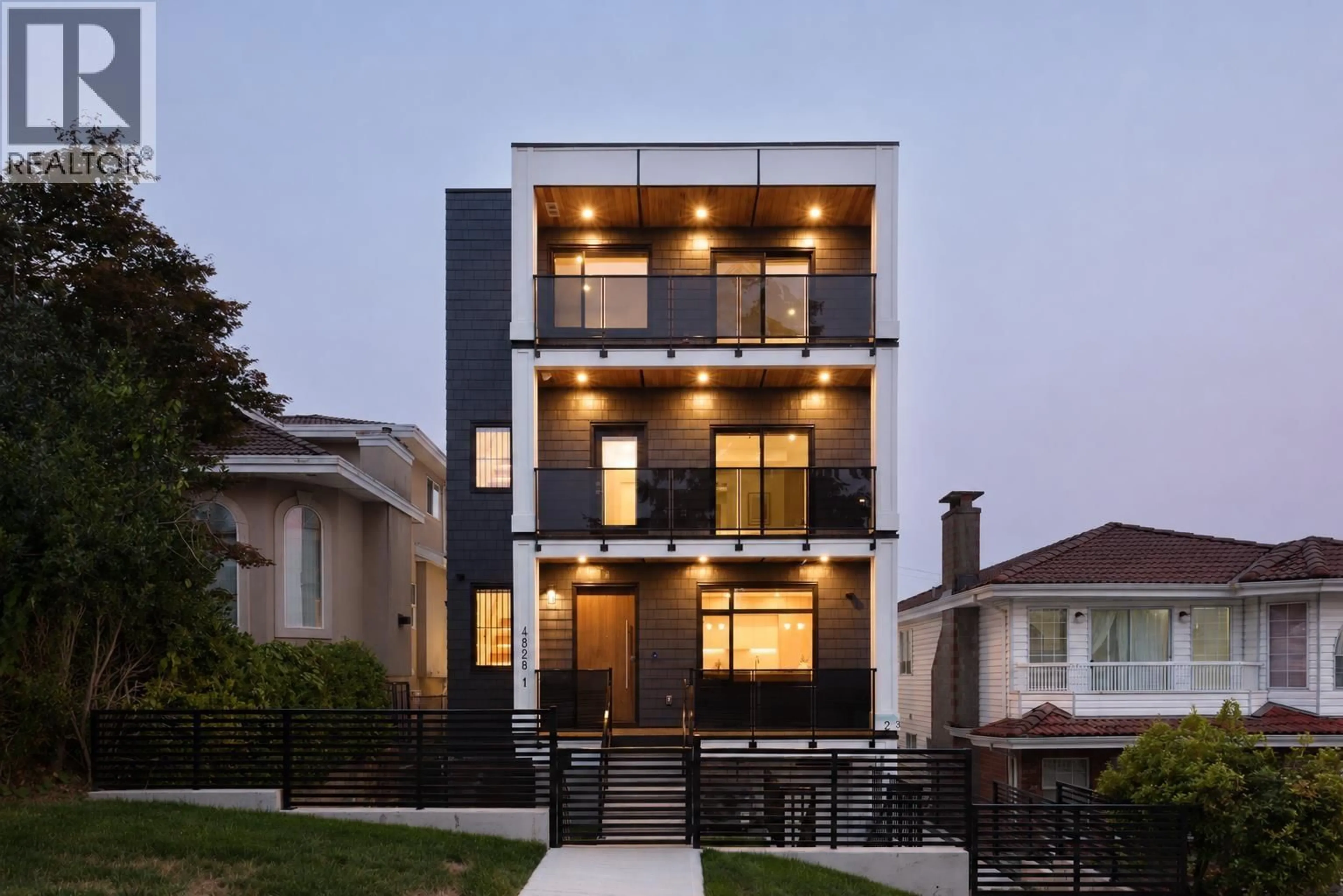 Home with brick exterior material, street for 1 - 4828 ALBERT STREET, Burnaby British Columbia V5C2H3