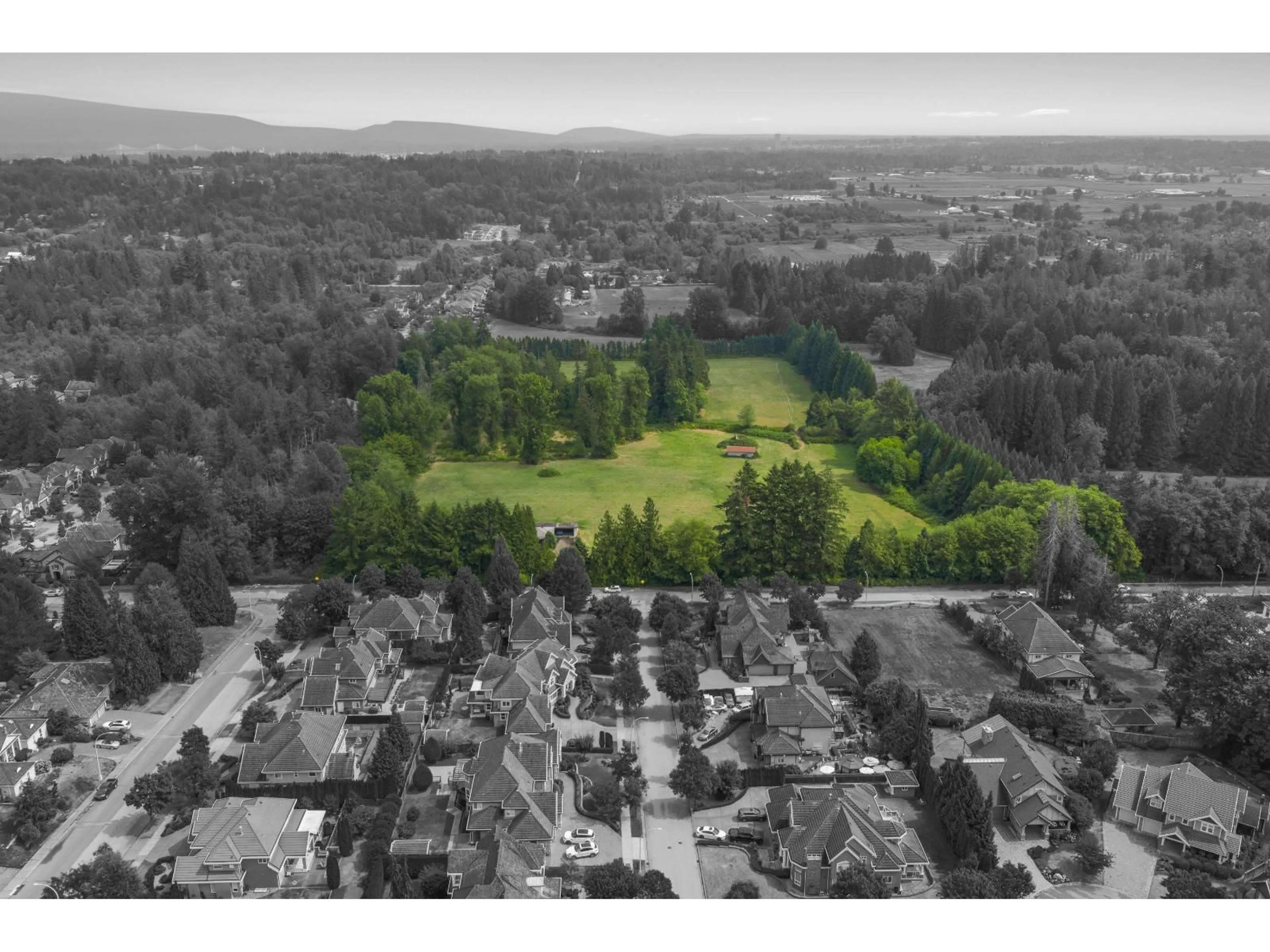 A pic from outside/outdoor area/front of a property/back of a property/a pic from drone, unknown for 9186 164 STREET, Surrey British Columbia V4N2Z8