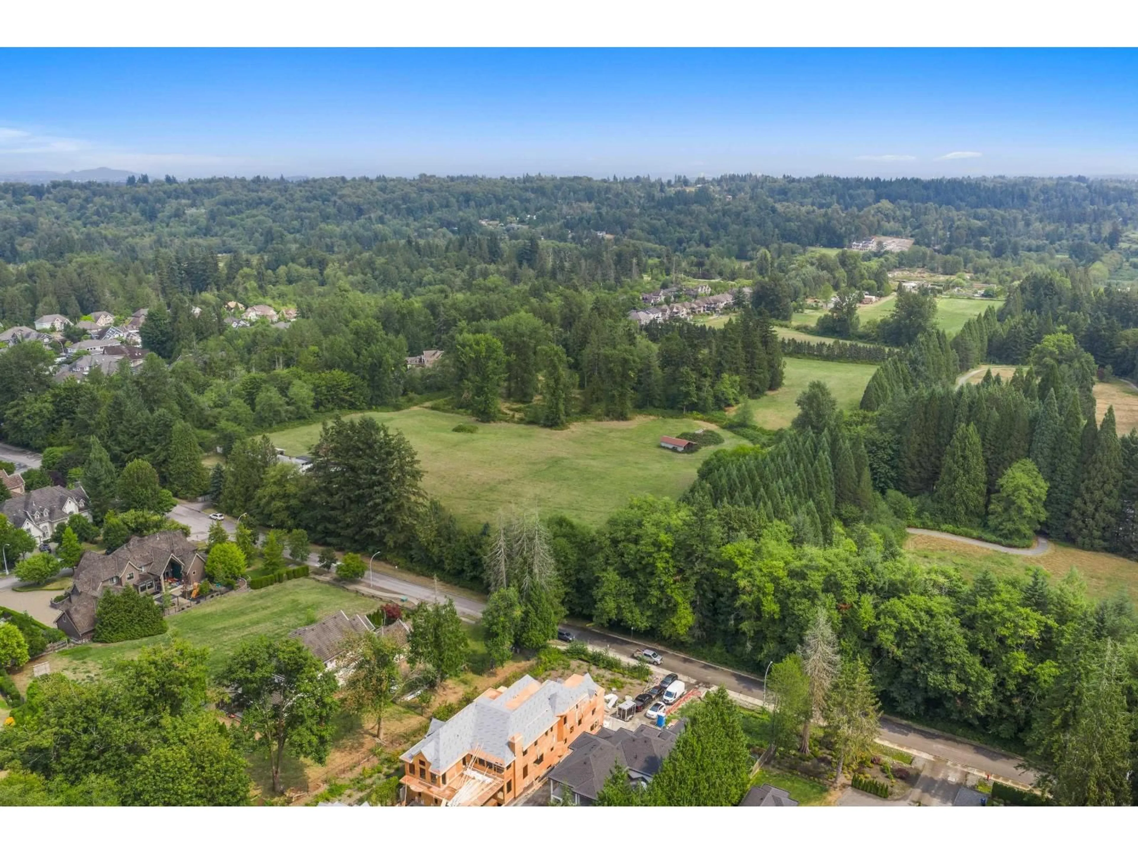 A pic from outside/outdoor area/front of a property/back of a property/a pic from drone, forest/trees view for 9186 164 STREET, Surrey British Columbia V4N2Z8