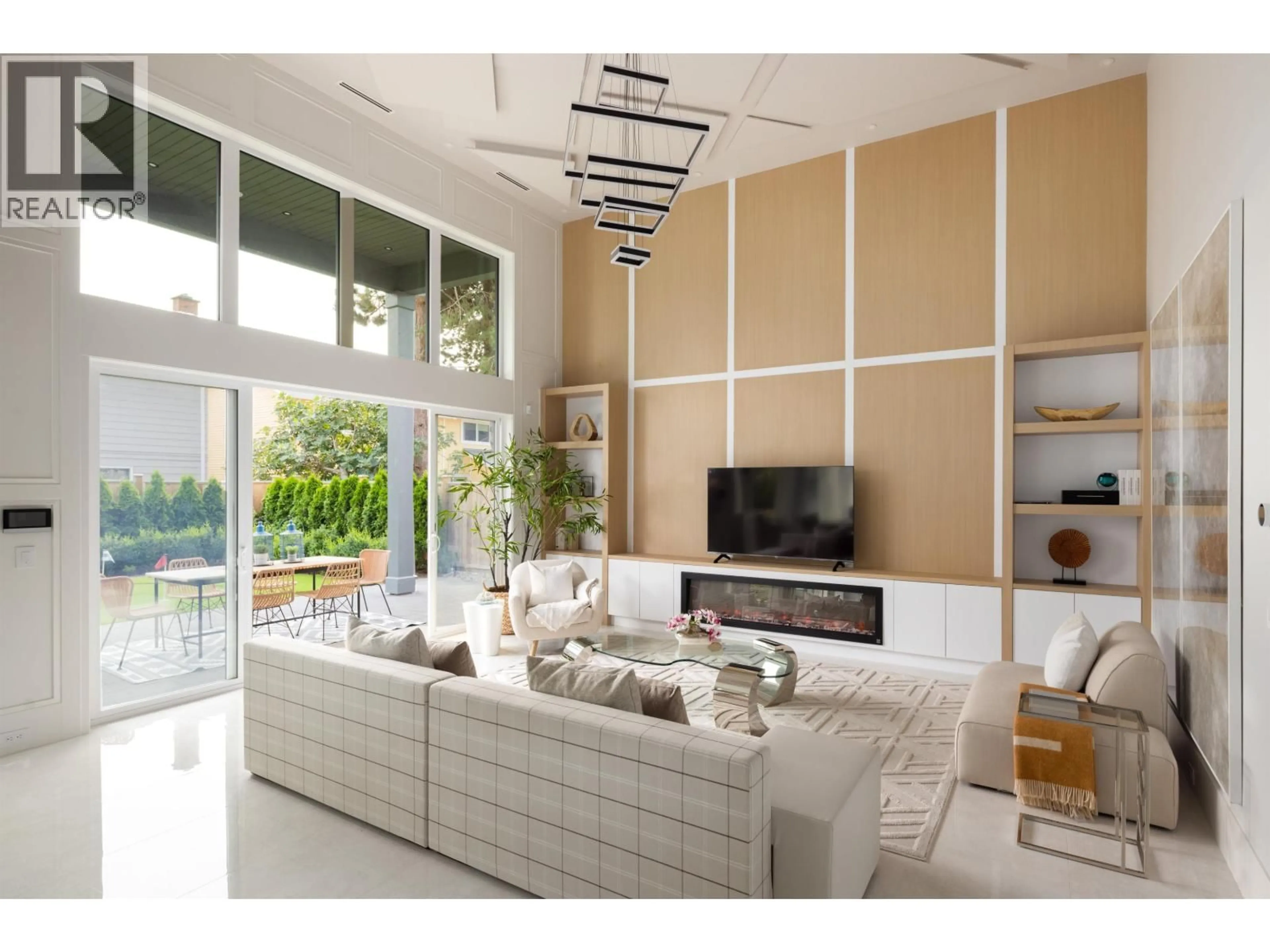 Living room with furniture, ceramic/tile floor for 8060 MINLER ROAD, Richmond British Columbia V7C3T7