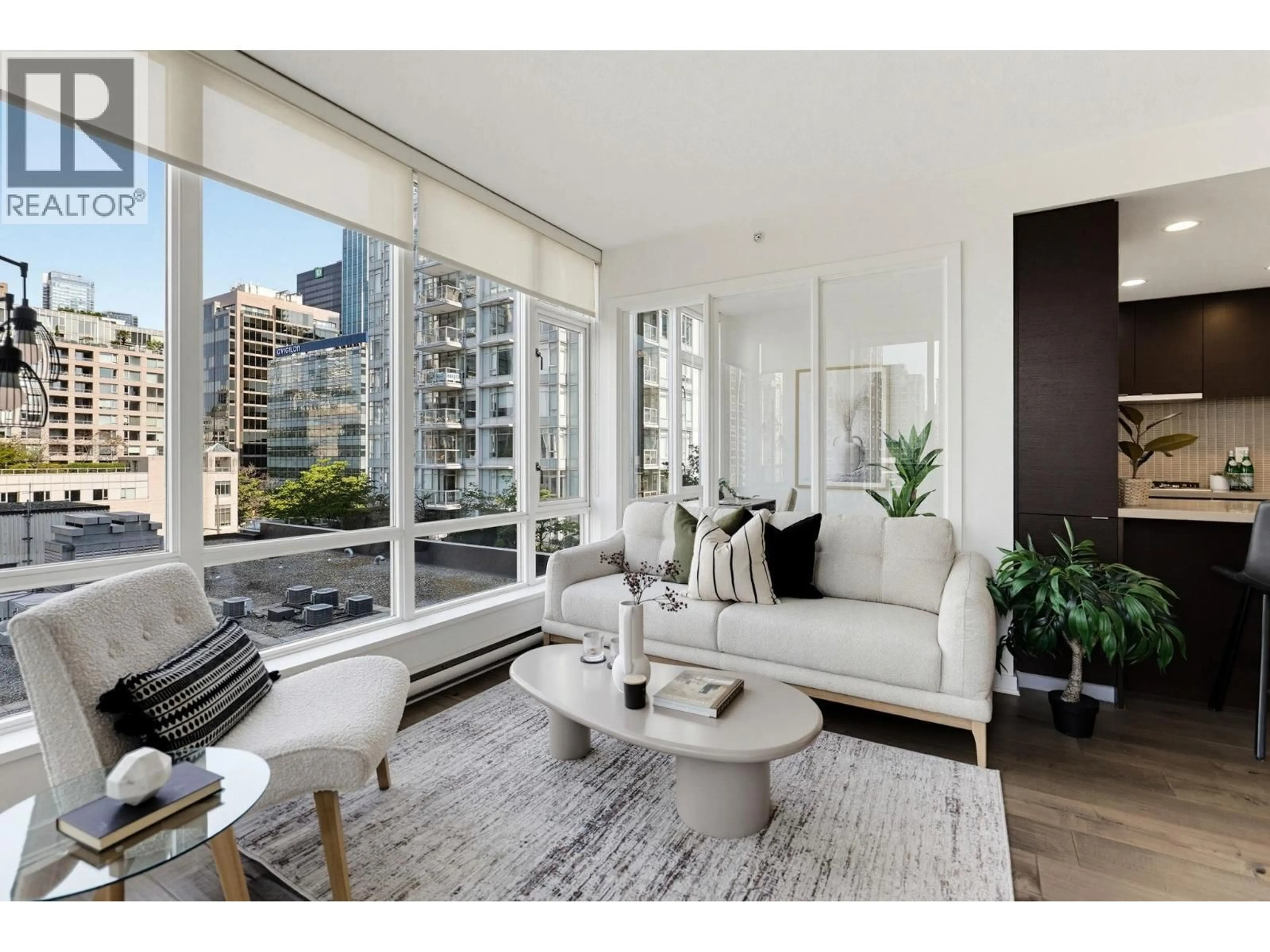 Living room with furniture, unknown for 708 - 833 HOMER STREET, Vancouver British Columbia V6B0H4