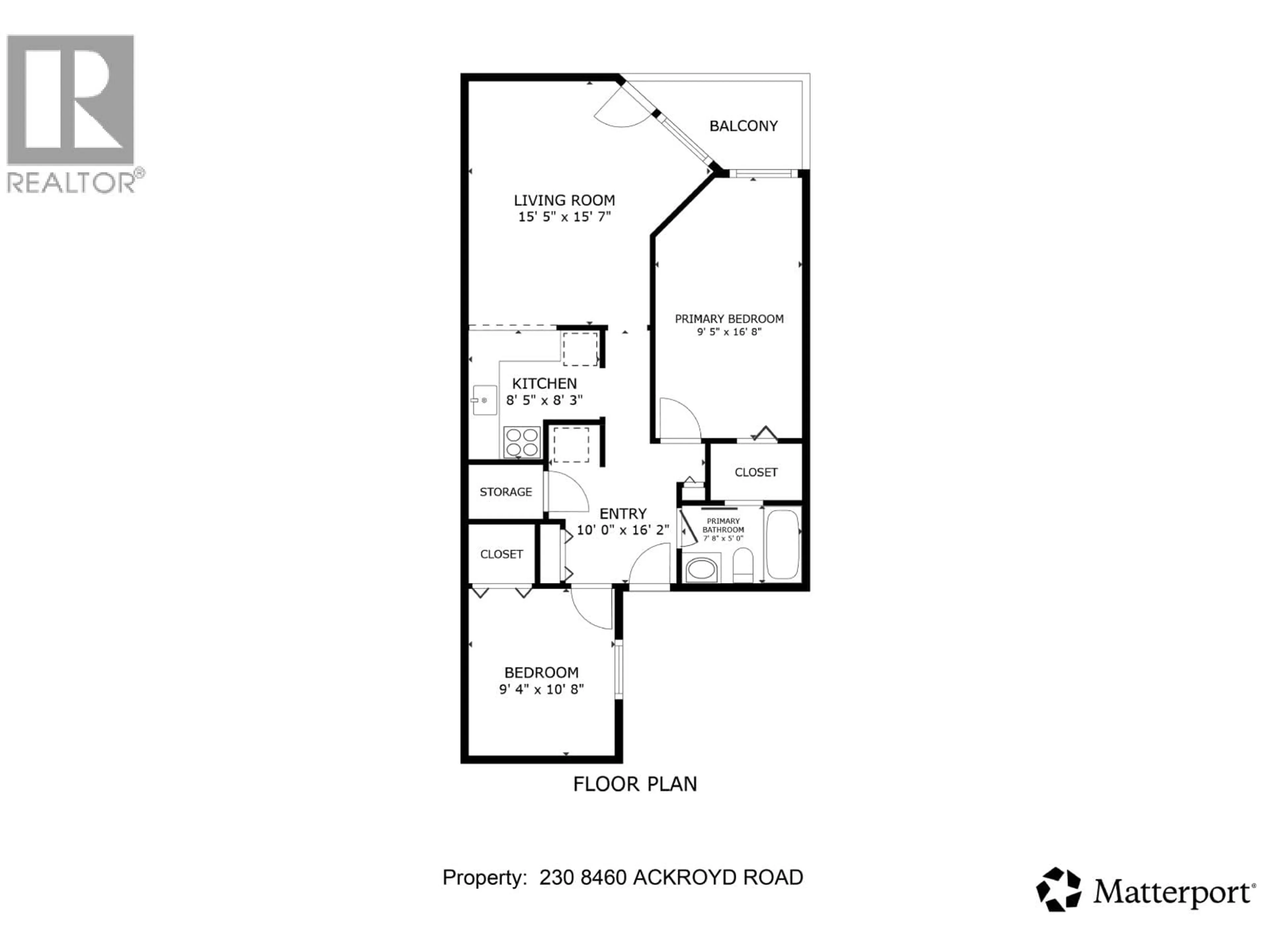 Floor plan for 230 - 8460 ACKROYD ROAD, Richmond British Columbia V6X3E9
