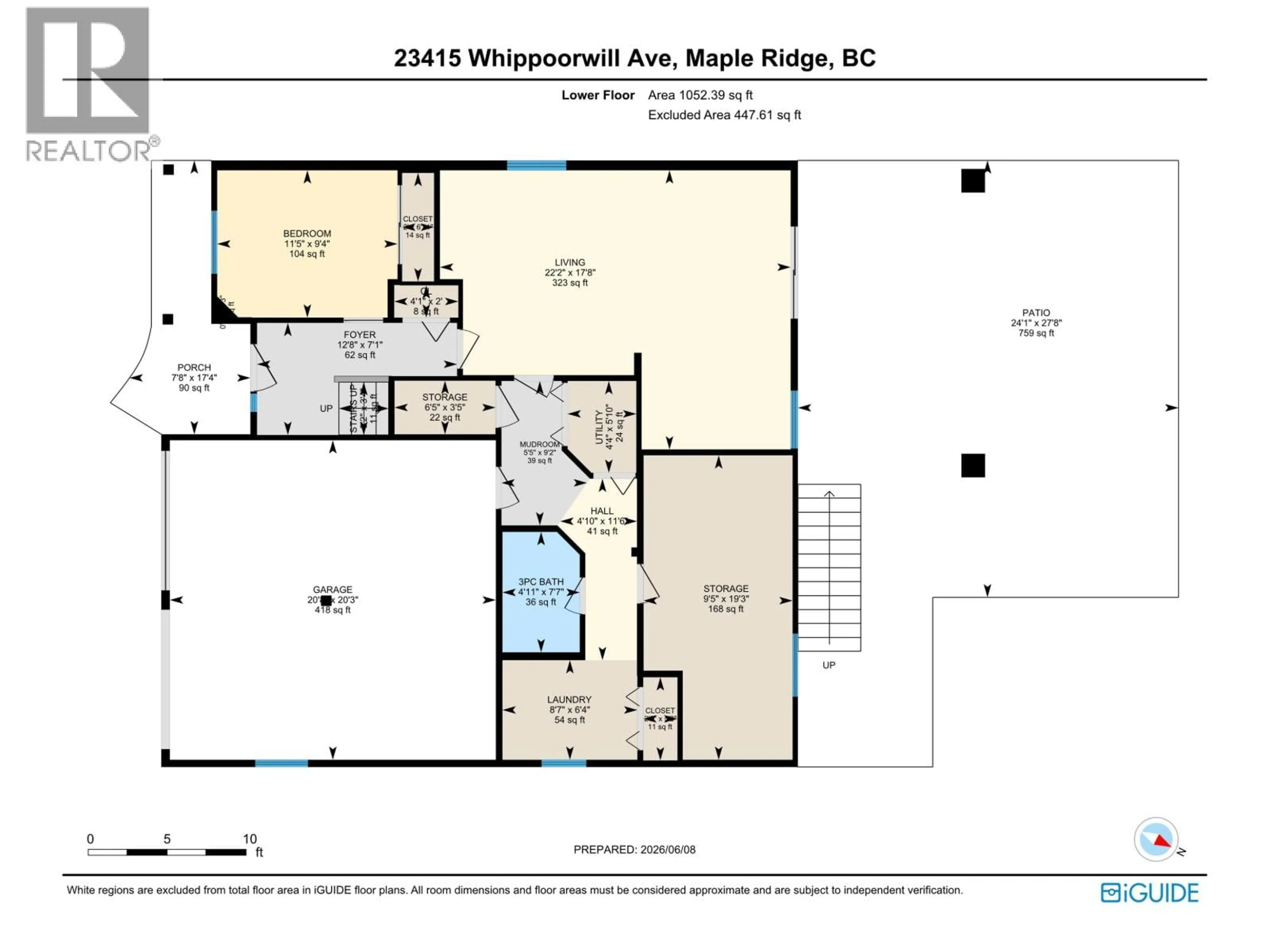 Floor plan for 23415 WHIPPOORWILL AVENUE, Maple Ridge British Columbia V2X9L8