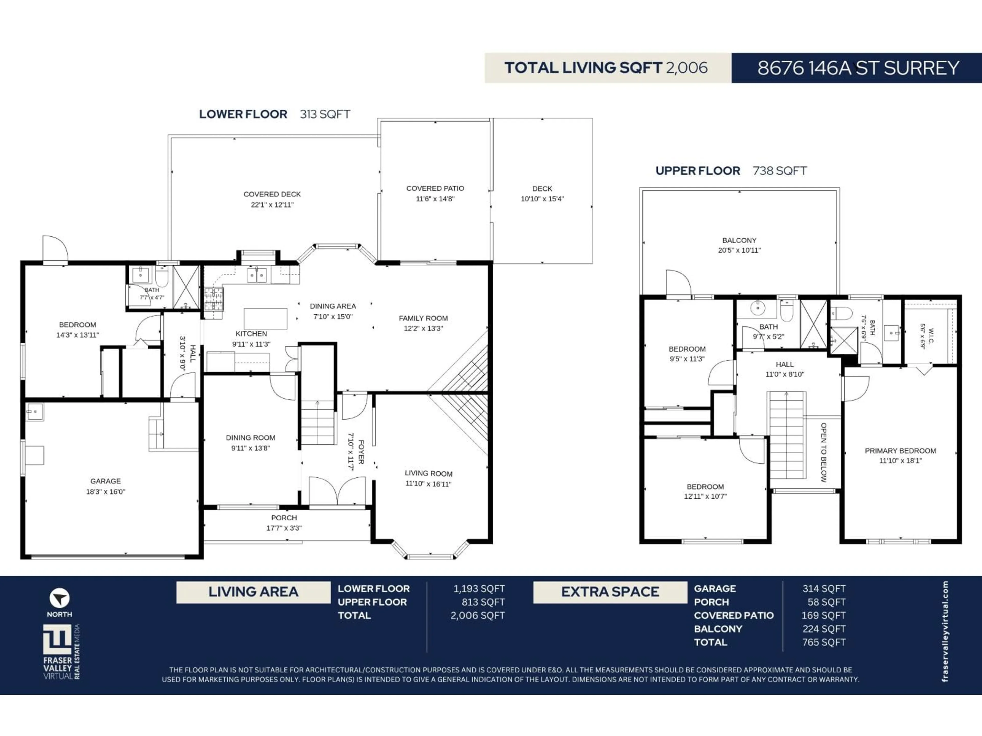 Floor plan for 8676 146A STREET, Surrey British Columbia V3S6N7