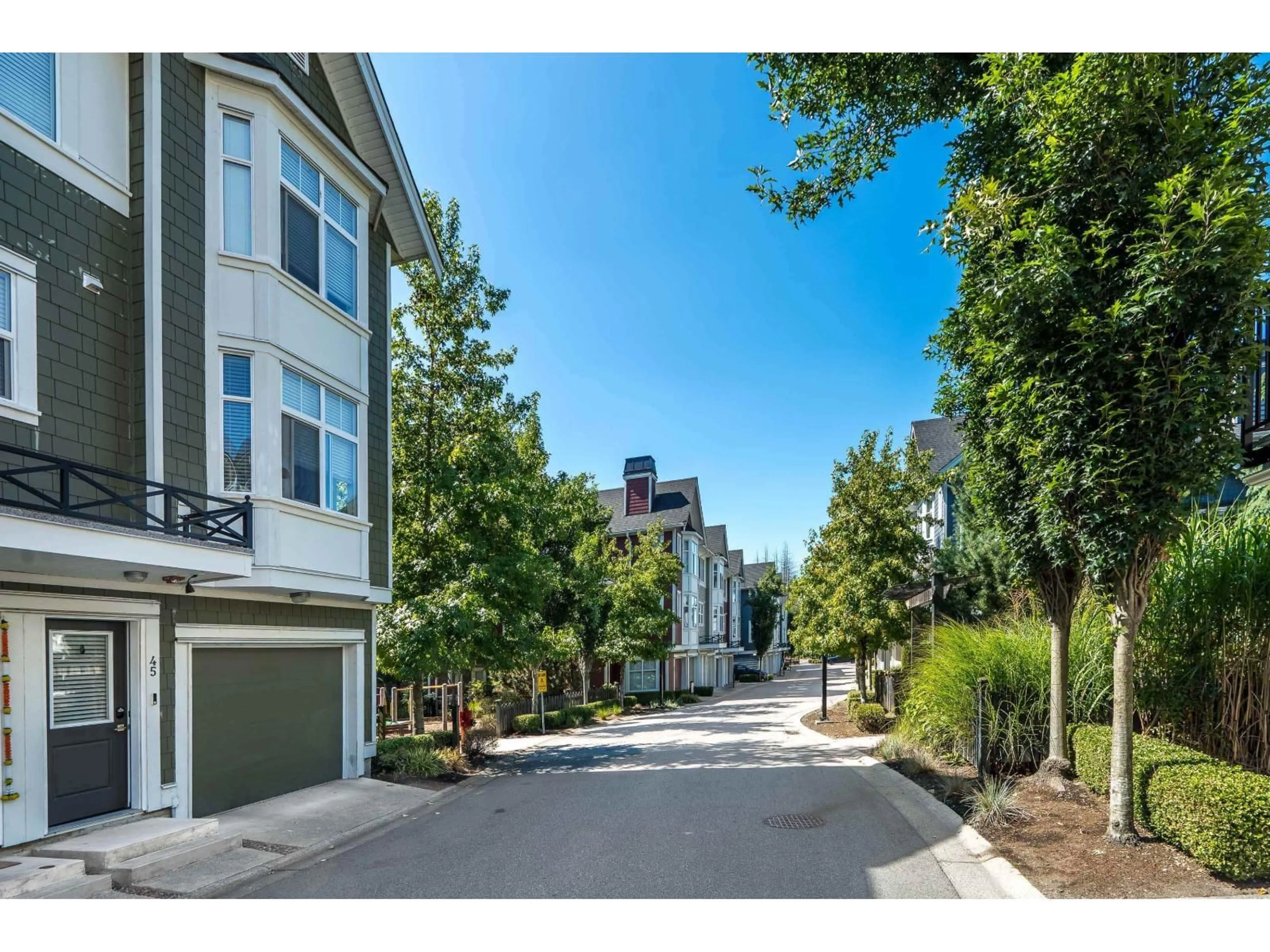 A pic from outside/outdoor area/front of a property/back of a property/a pic from drone, street for 45 - 20852 77A AVENUE, Langley British Columbia V2Y0R8
