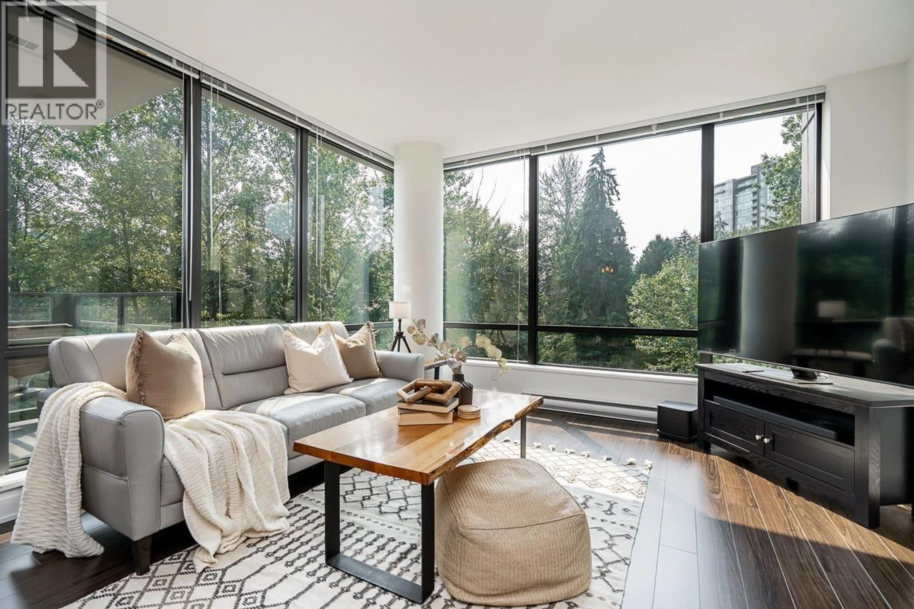Living room with furniture, unknown for 601 - 301 CAPILANO ROAD, Port Moody British Columbia V3H0G6
