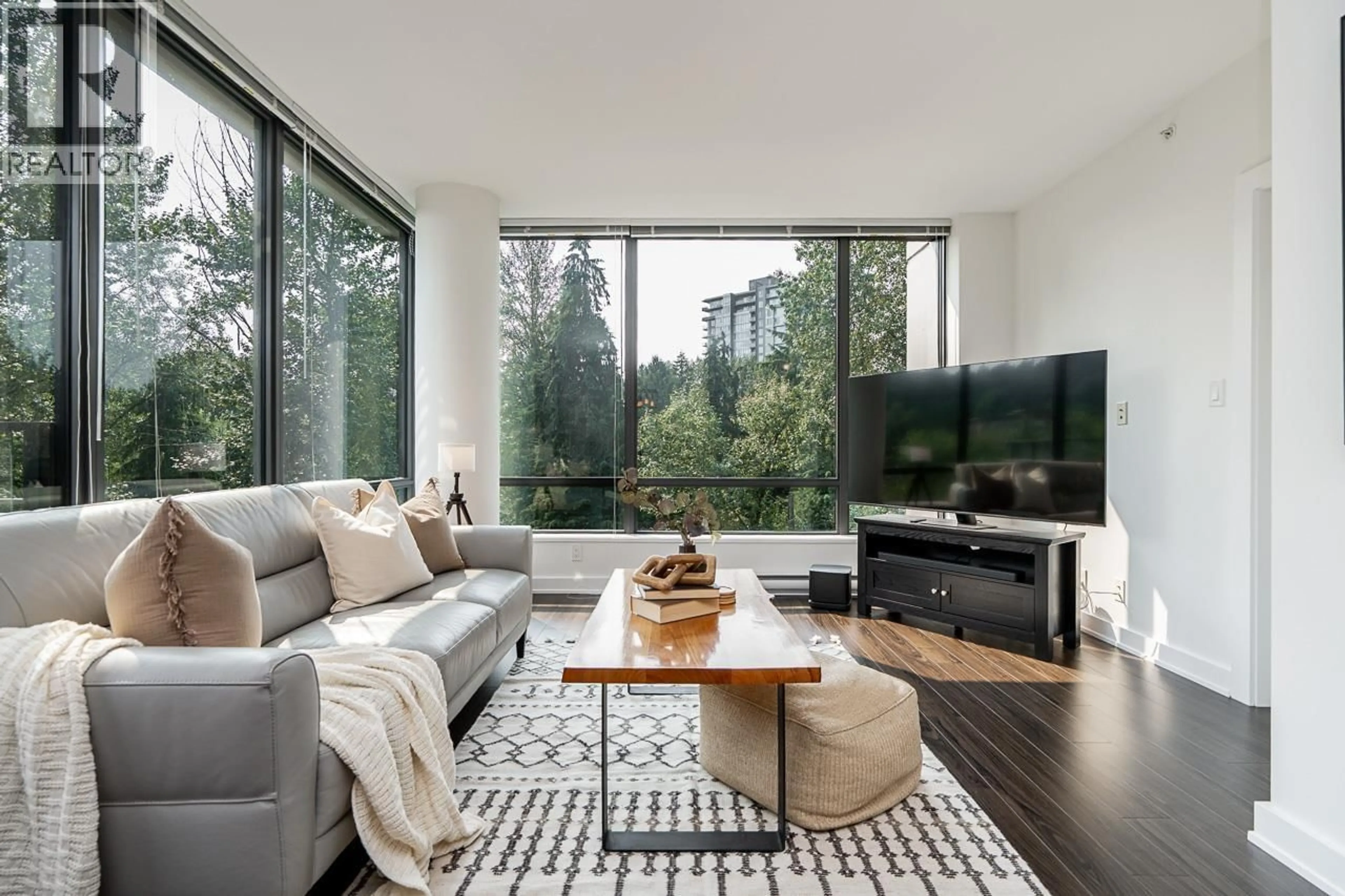 Living room with furniture, unknown for 601 - 301 CAPILANO ROAD, Port Moody British Columbia V3H0G6