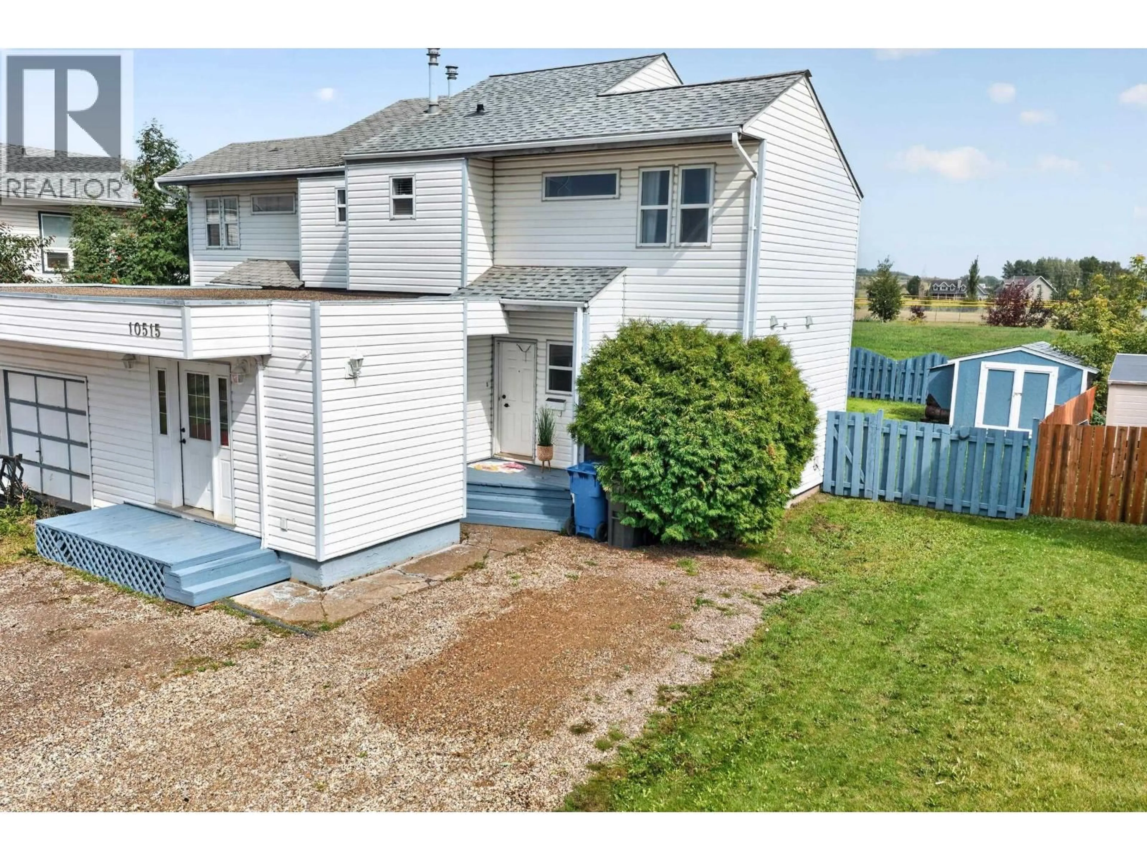 A pic from outside/outdoor area/front of a property/back of a property/a pic from drone, street for 10515 88A STREET, Fort St. John British Columbia V1J5X8