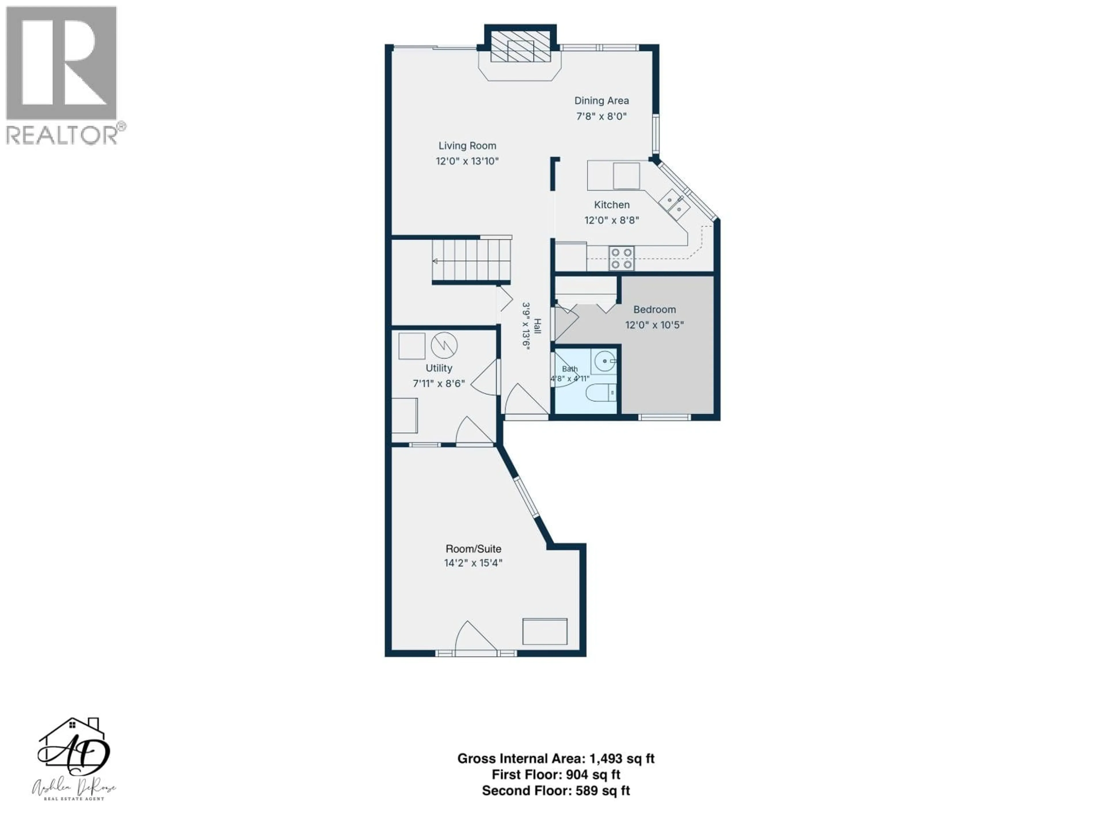 Floor plan for 10515 88A STREET, Fort St. John British Columbia V1J5X8