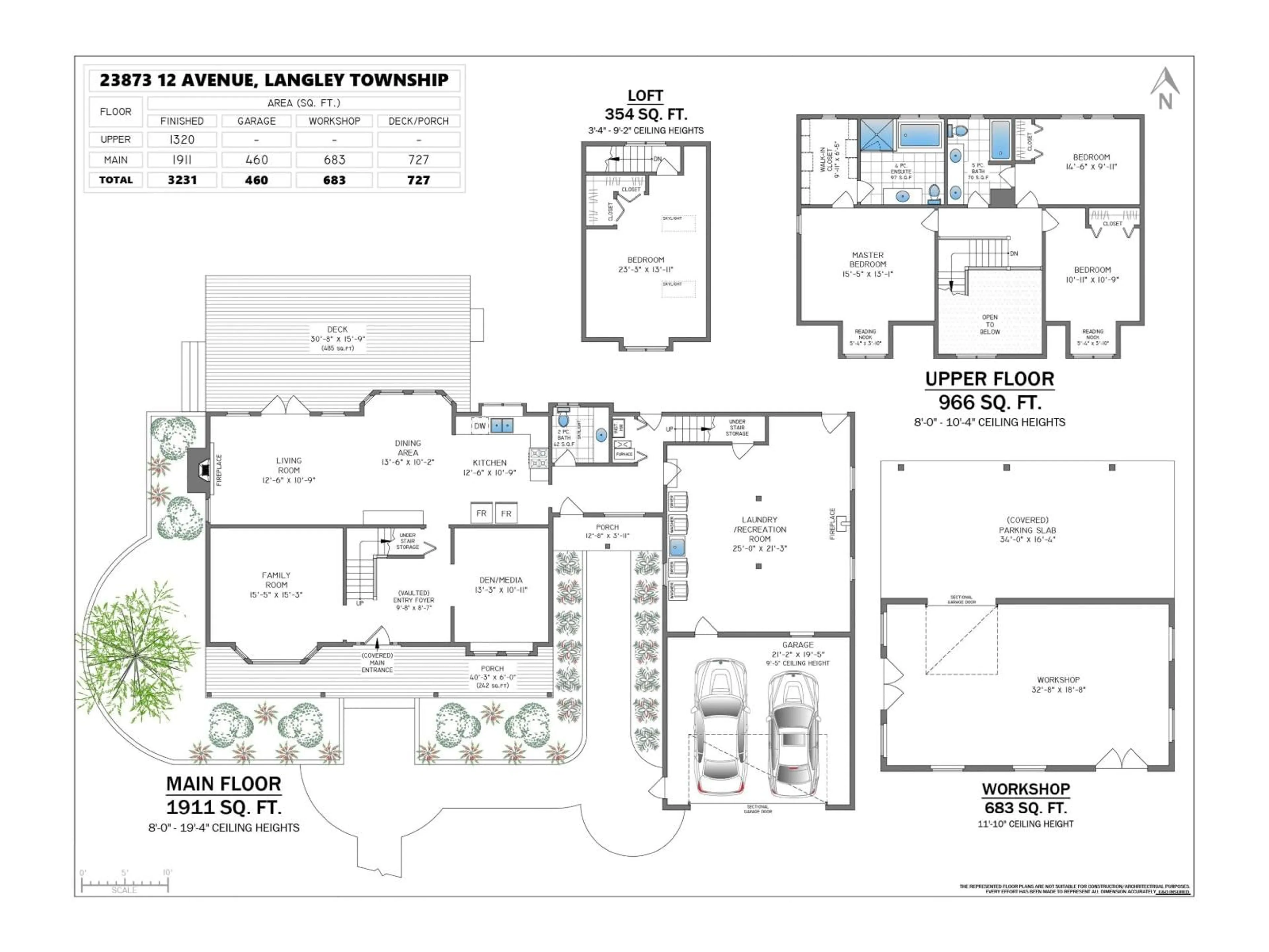 Floor plan for 23873 12 AVENUE, Langley British Columbia V2Z2Y2