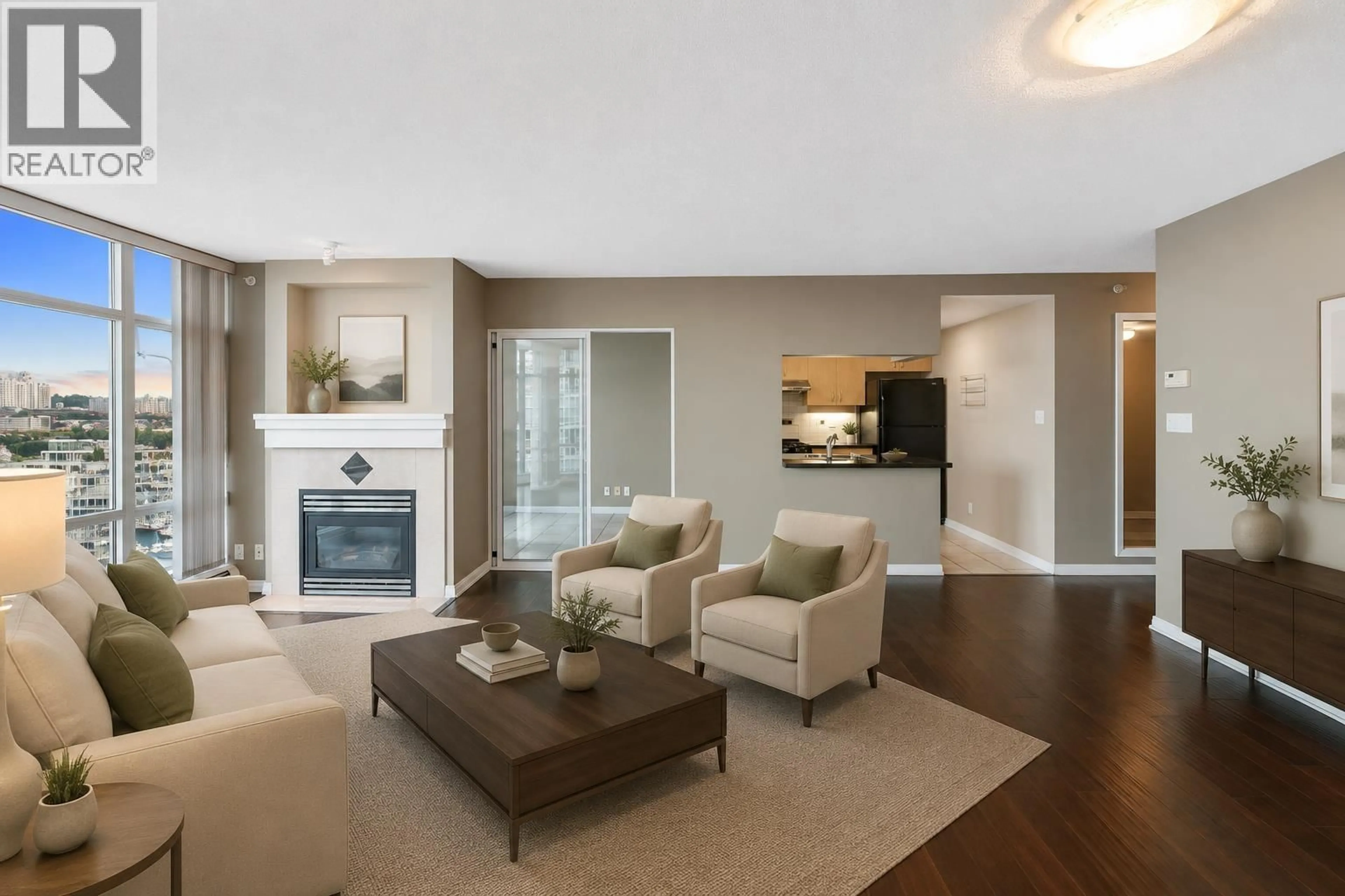Living room with furniture, unknown for 2906 - 198 AQUARIUS MEWS, Vancouver British Columbia V6Z2Y4
