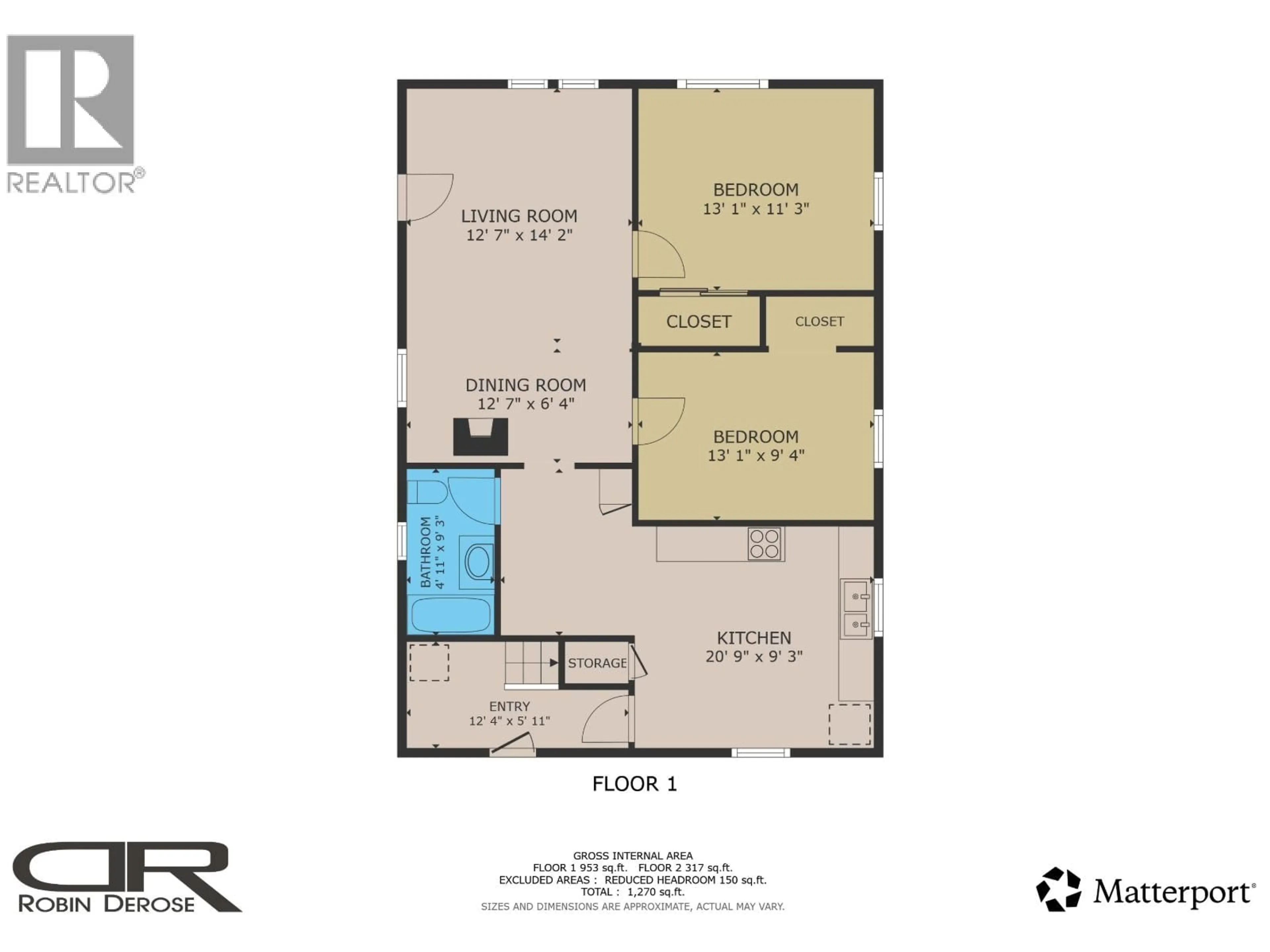 Floor plan for 10419 104 AVENUE, Fort St. John British Columbia V1J2K9