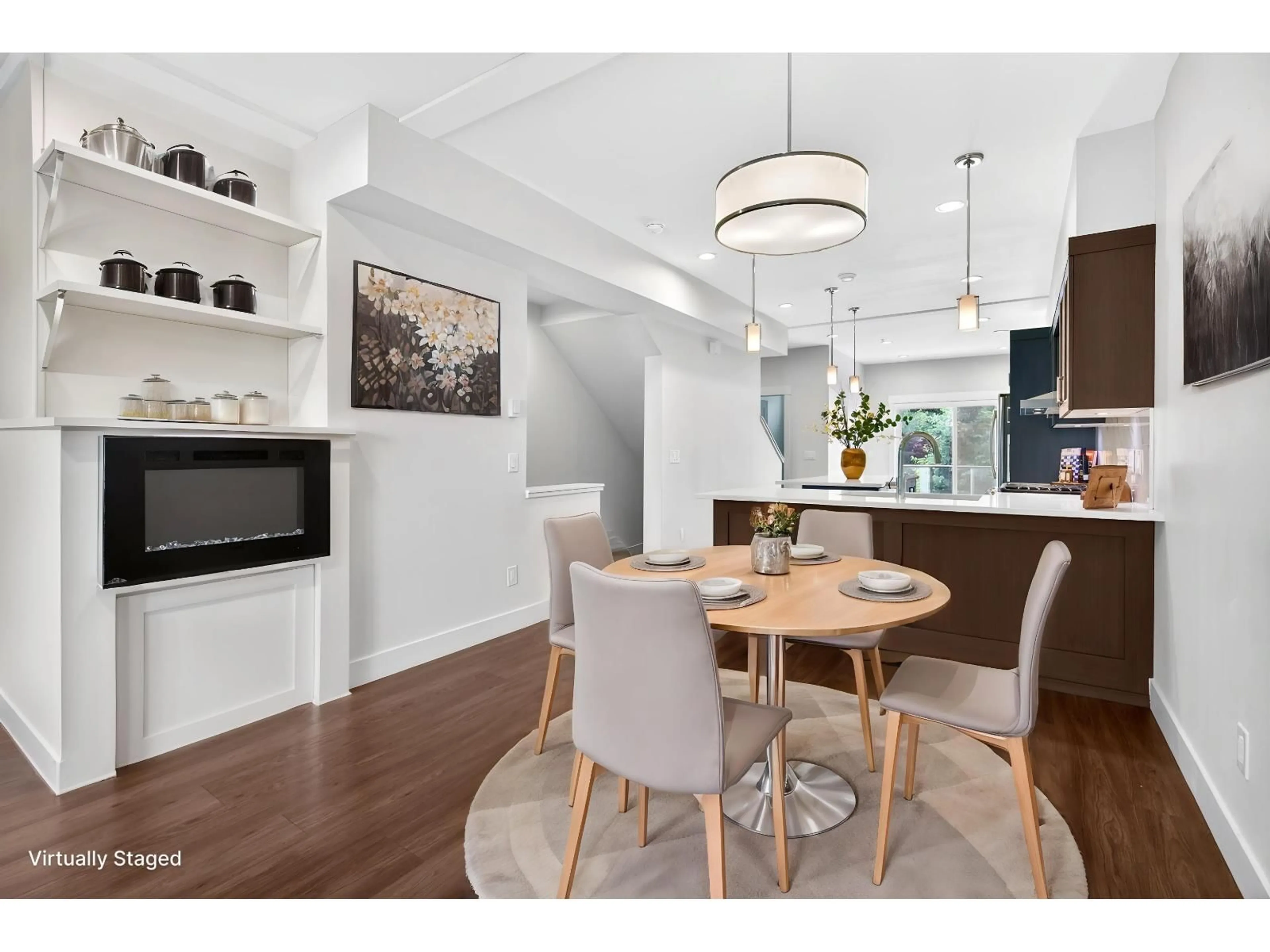 Open concept kitchen, wood/laminate floor for 34 - 21150 76A AVENUE, Langley British Columbia V2Y0V9