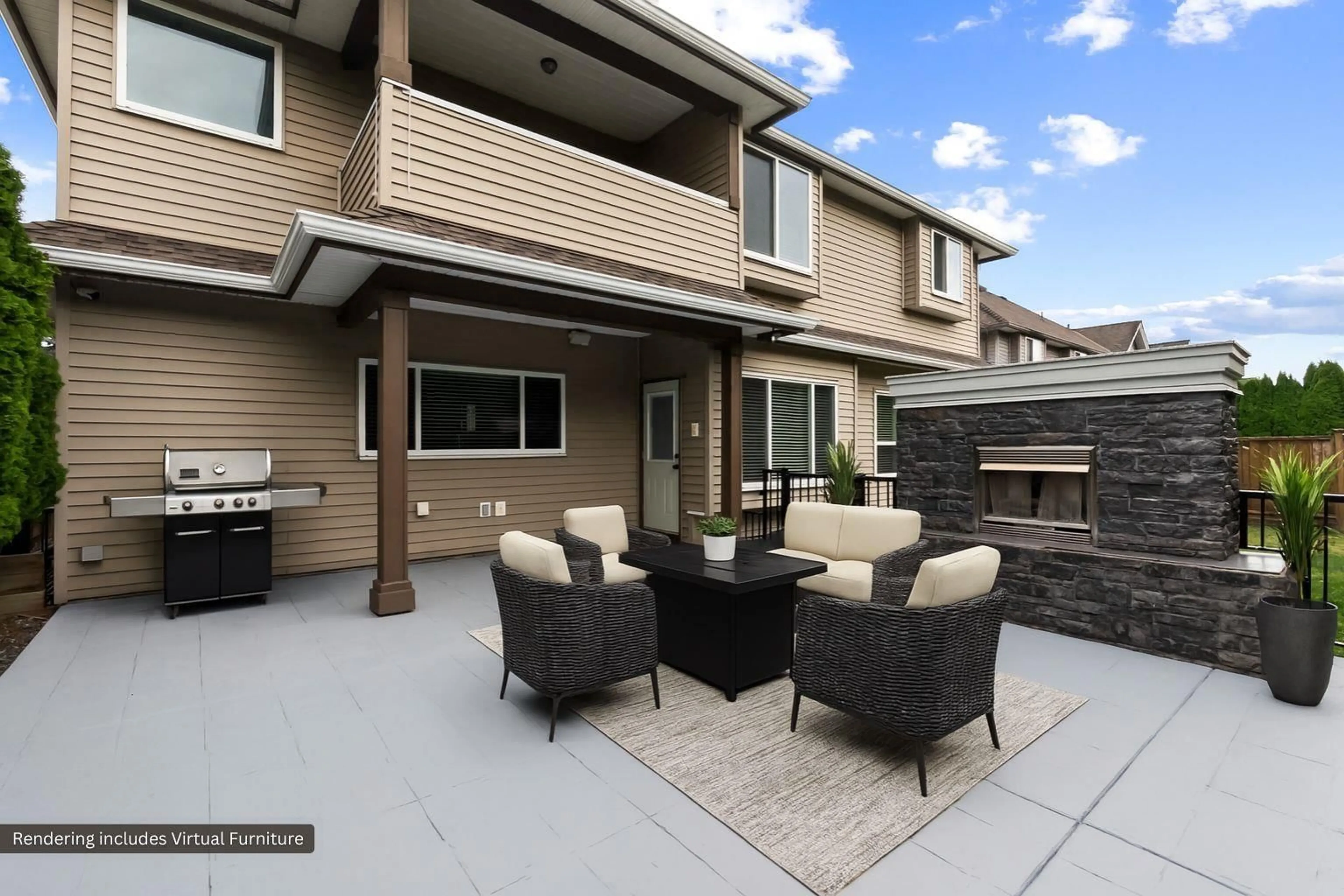 Patio, mountain view for 7043 197B STREET, Langley British Columbia V2Y0E9
