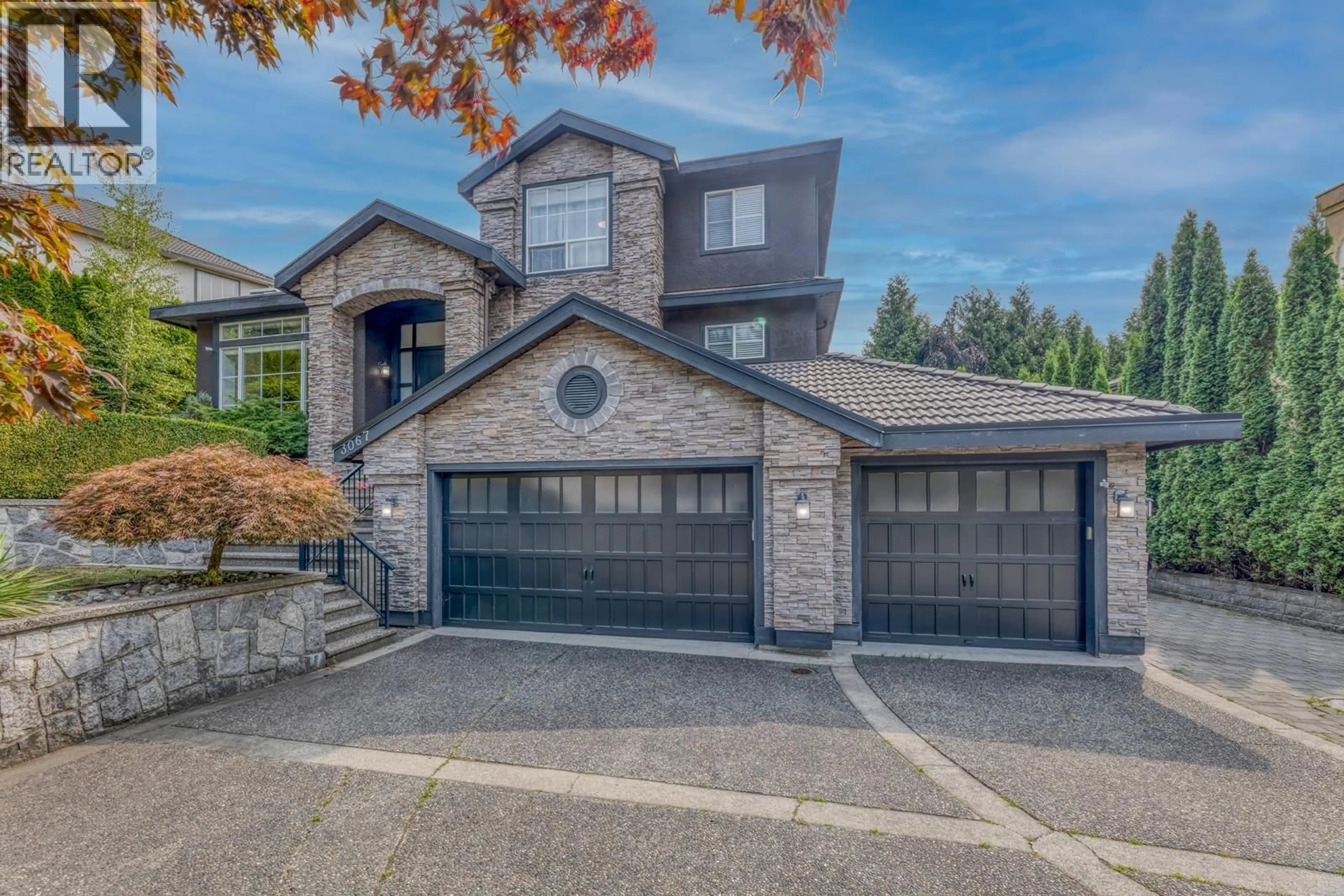 Home with brick exterior material, street for 3067 PLATEAU BOULEVARD, Coquitlam British Columbia V3E2Y7
