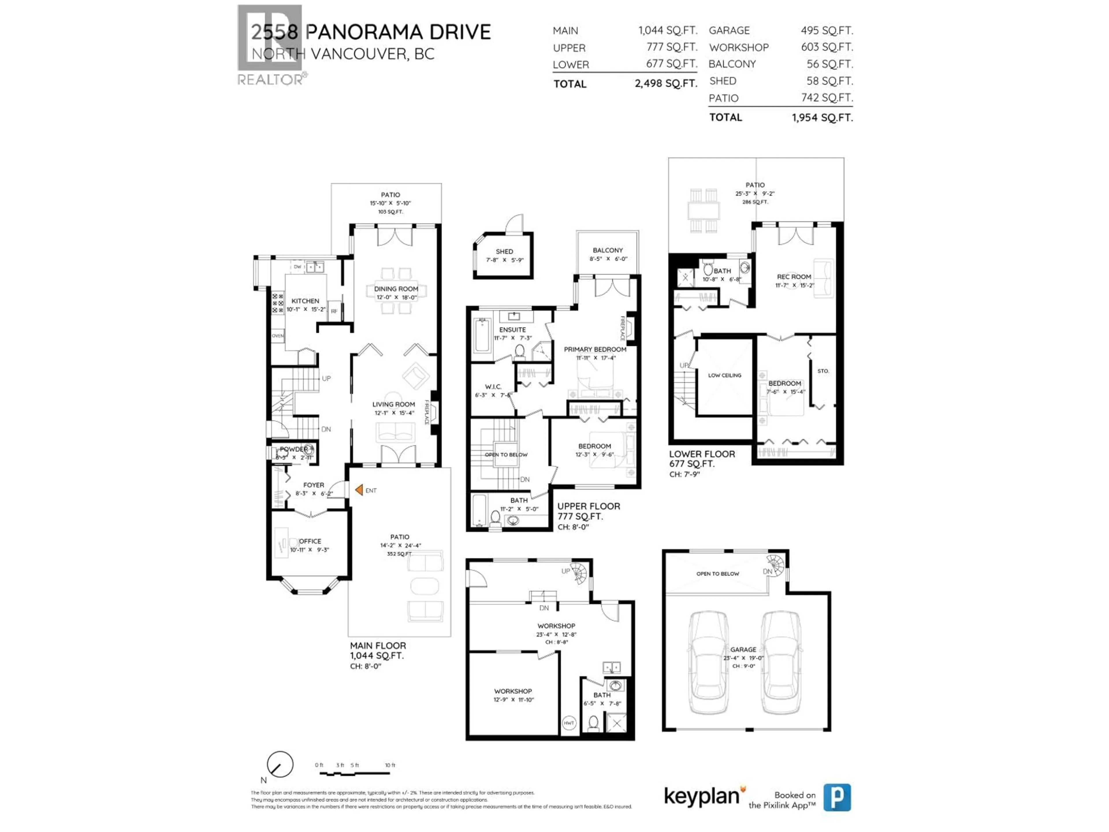 Floor plan for 2558 PANORAMA DRIVE, North Vancouver British Columbia V7G1V5
