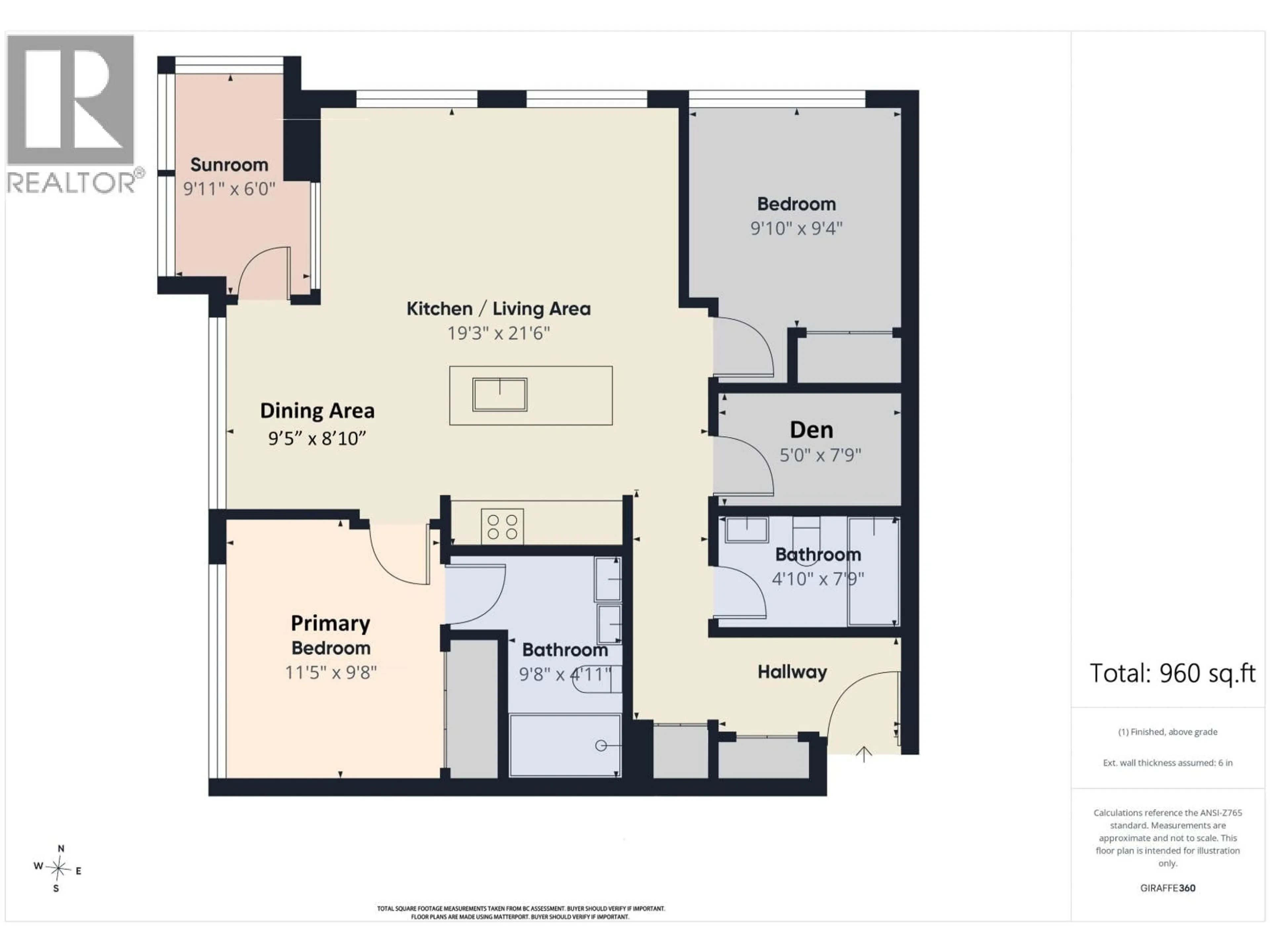 Floor plan for 202 - 5325 WEST BOULEVARD, Vancouver British Columbia V6M3W4