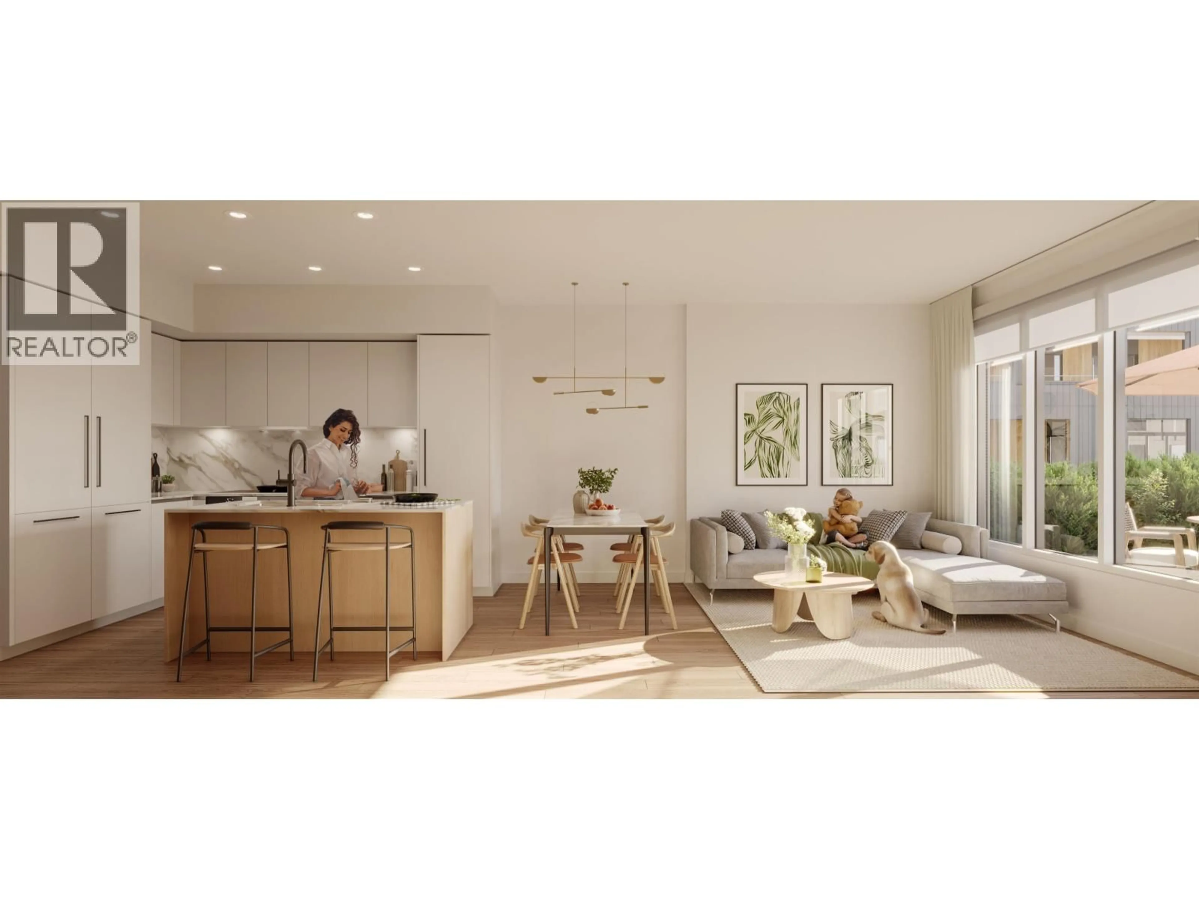 Open concept kitchen, wood/laminate floor for 341 - 1209 CECILE DRIVE, Port Moody British Columbia V3H1S4