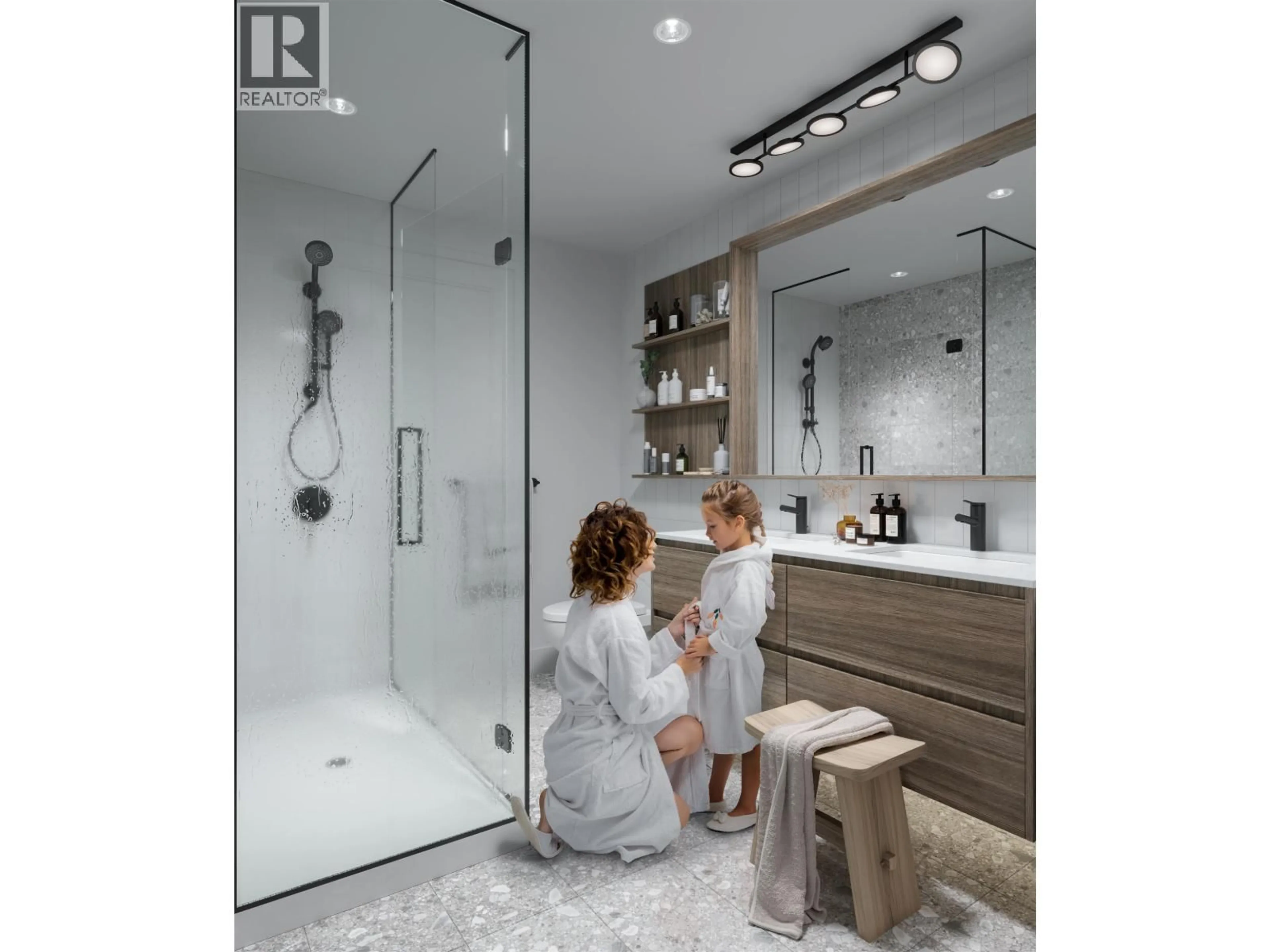 Contemporary bathroom, ceramic/tile floor for 341 - 1209 CECILE DRIVE, Port Moody British Columbia V3H1S4