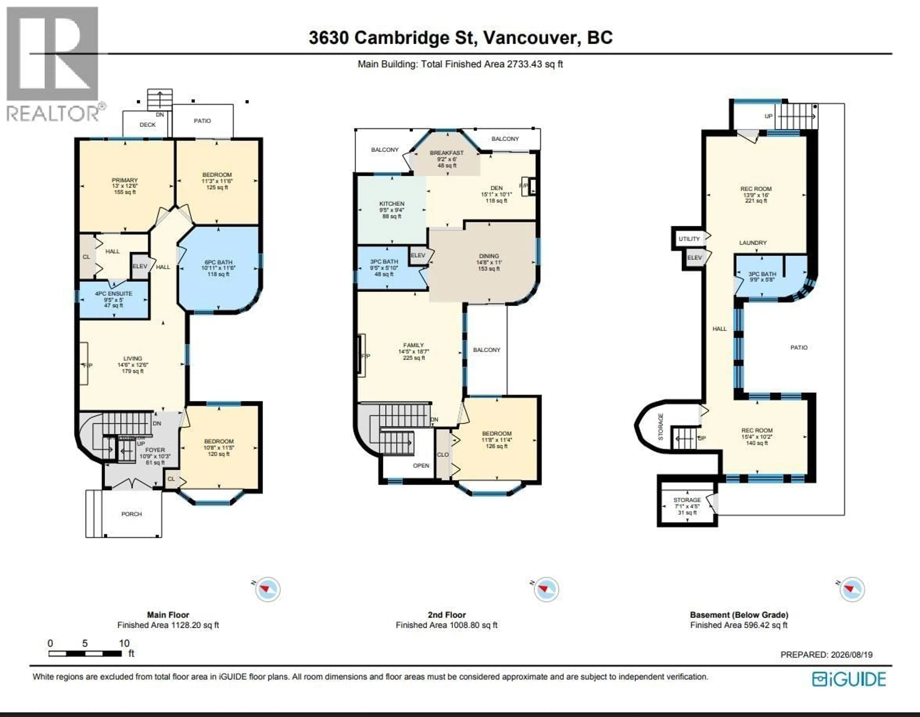 Floor plan for 3630 CAMBRIDGE STREET, Vancouver British Columbia V5K1M6
