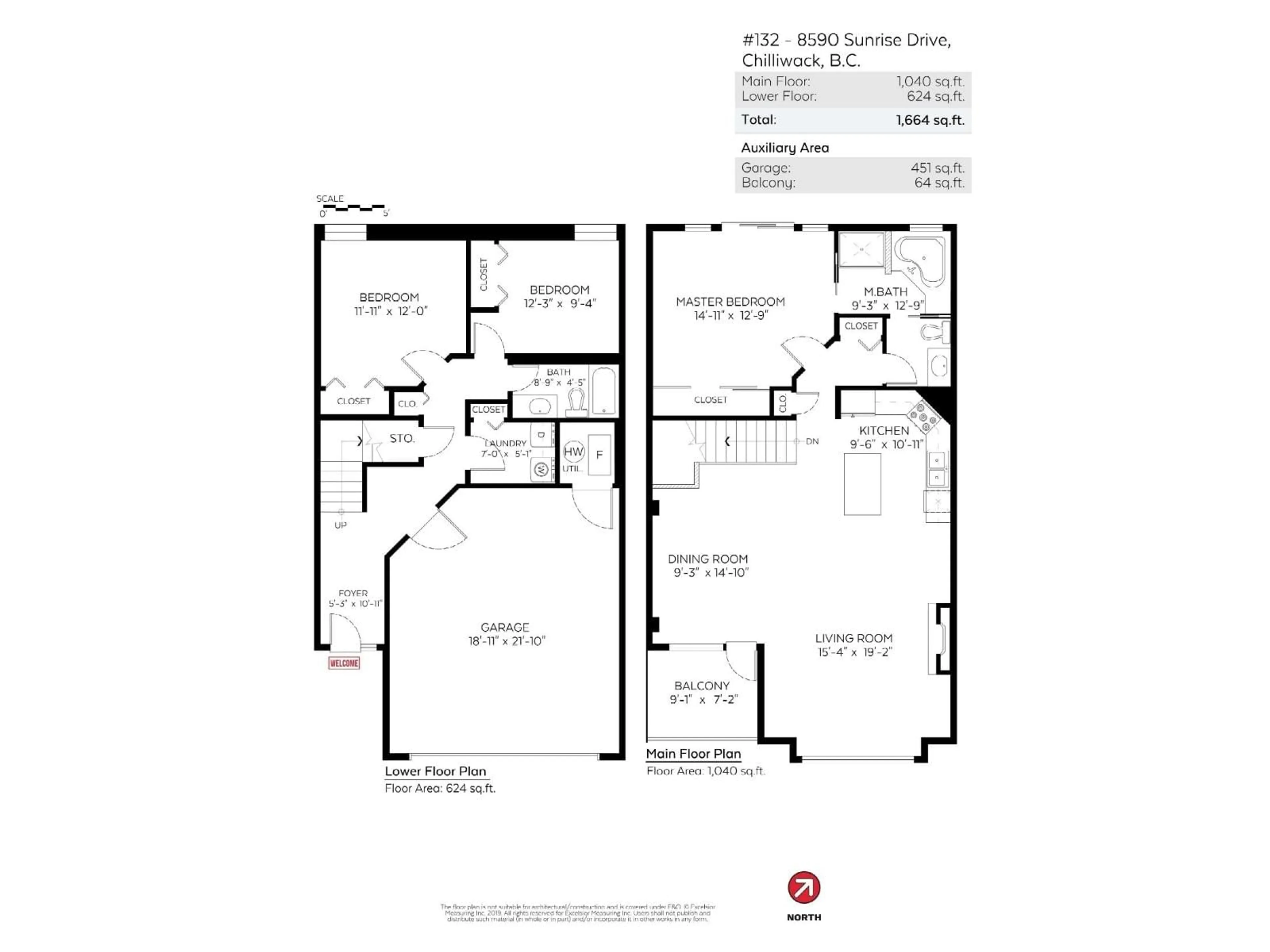Floor plan for 132 - 8590 SUNRISE DRIVE, Chilliwack British Columbia V2R3Z4