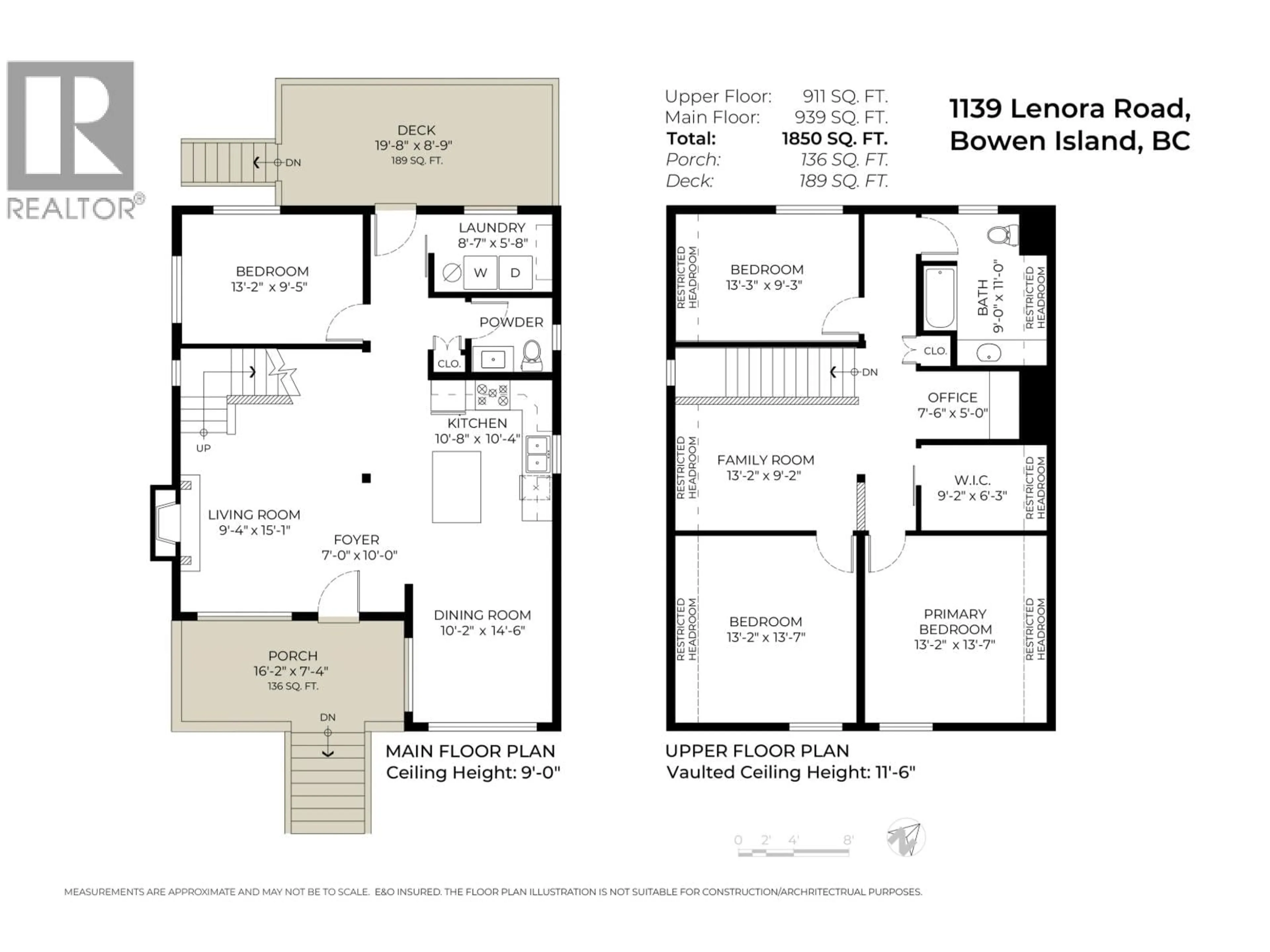 Floor plan for 1139 LENORA ROAD, Bowen Island British Columbia V0N1G1
