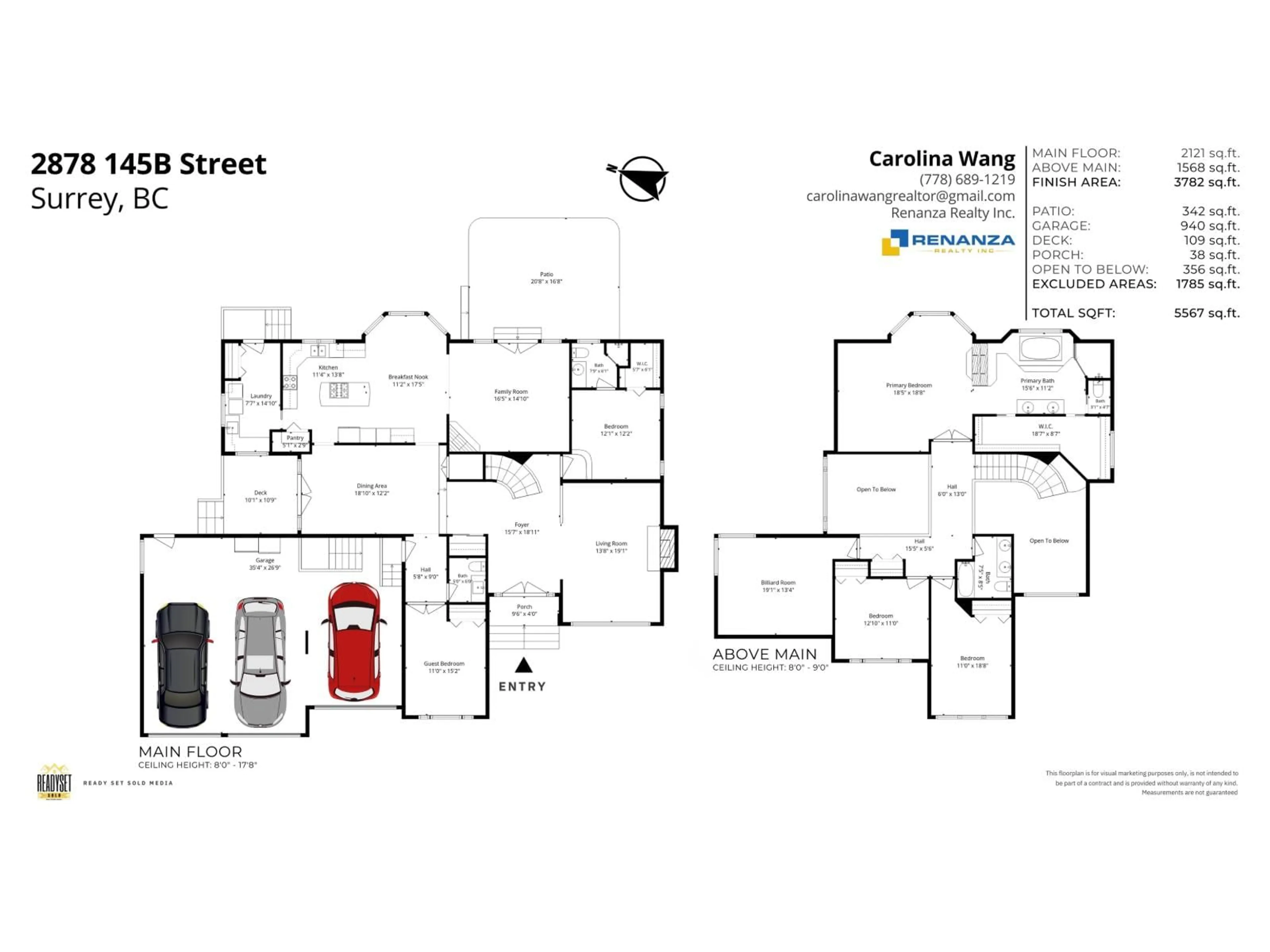 Floor plan for 2878 145B STREET, Surrey British Columbia V4P1P5