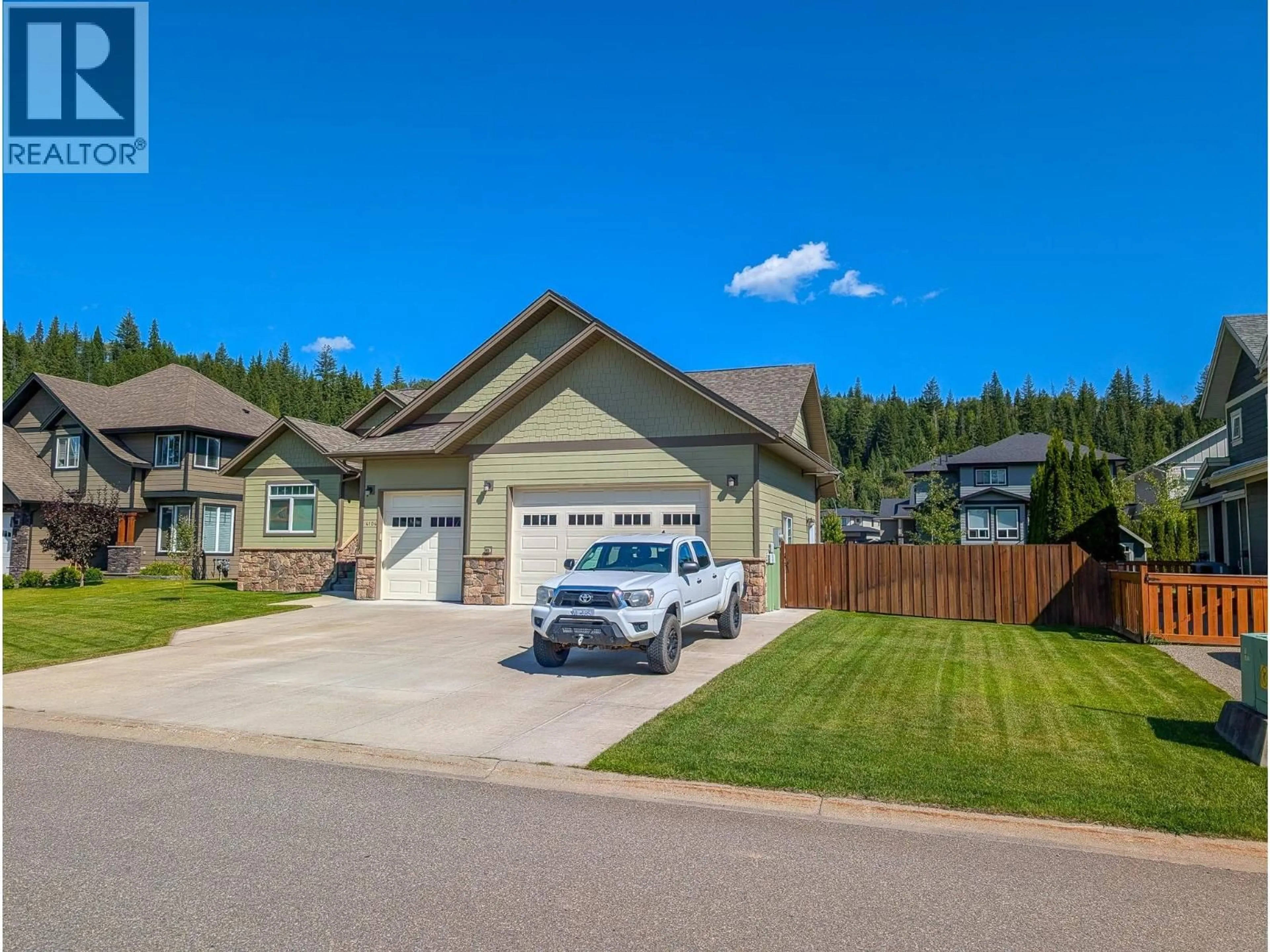 A pic from outside/outdoor area/front of a property/back of a property/a pic from drone, street for 4104 BRINK PLACE, Prince George British Columbia V2K5G8