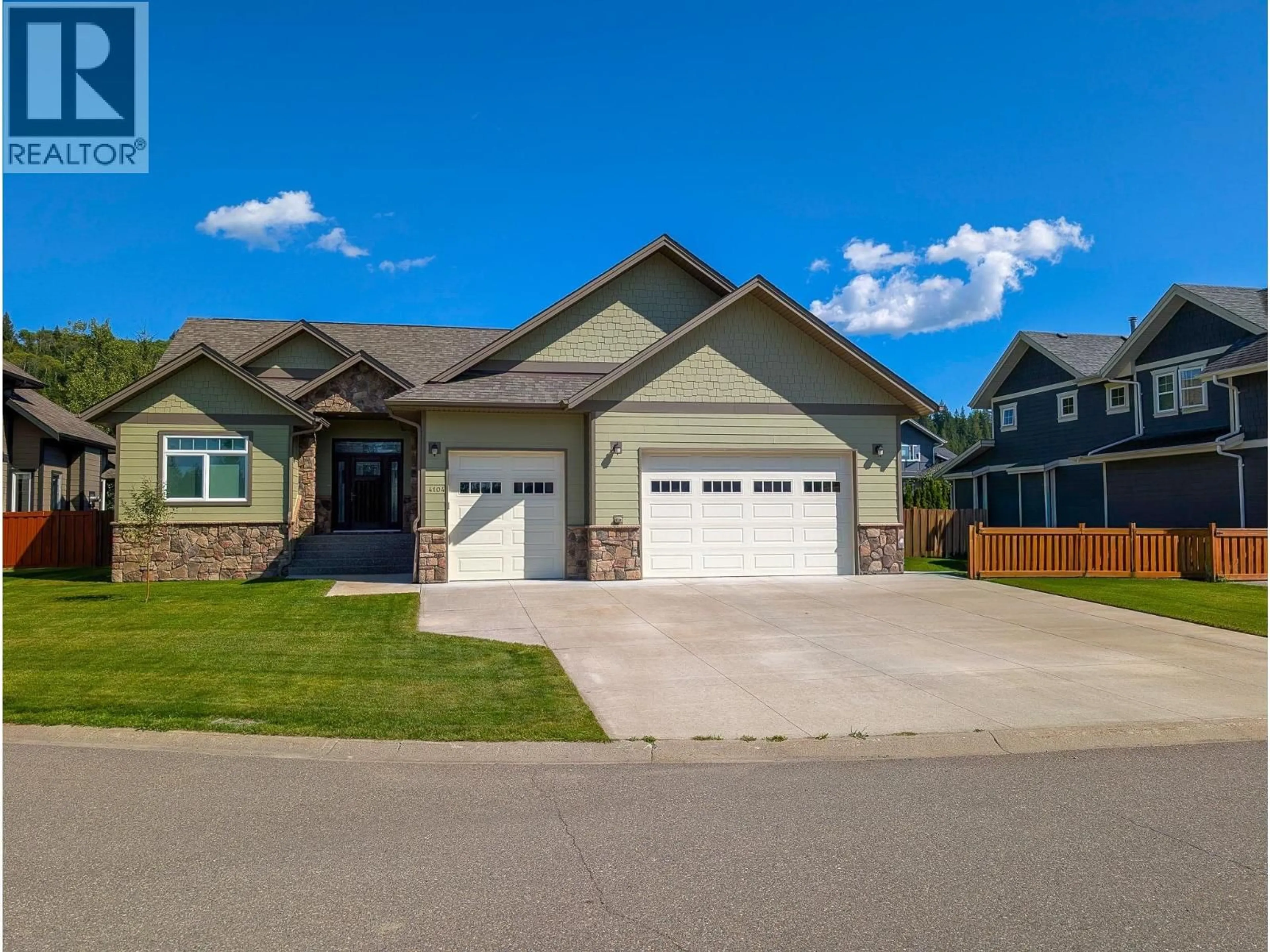 Home with vinyl exterior material, street for 4104 BRINK PLACE, Prince George British Columbia V2K5G8
