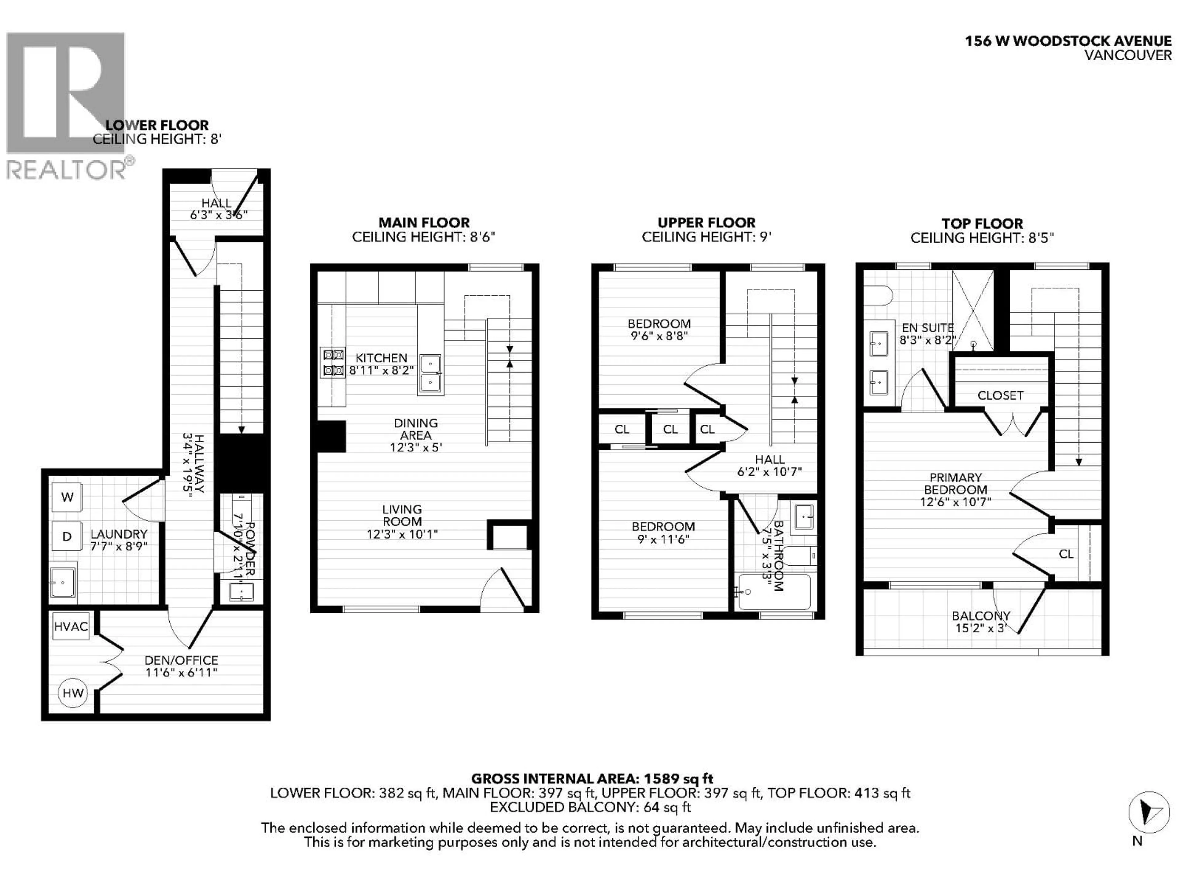 Floor plan for 156 WOODSTOCK AVENUE, Vancouver British Columbia V5Y0N1