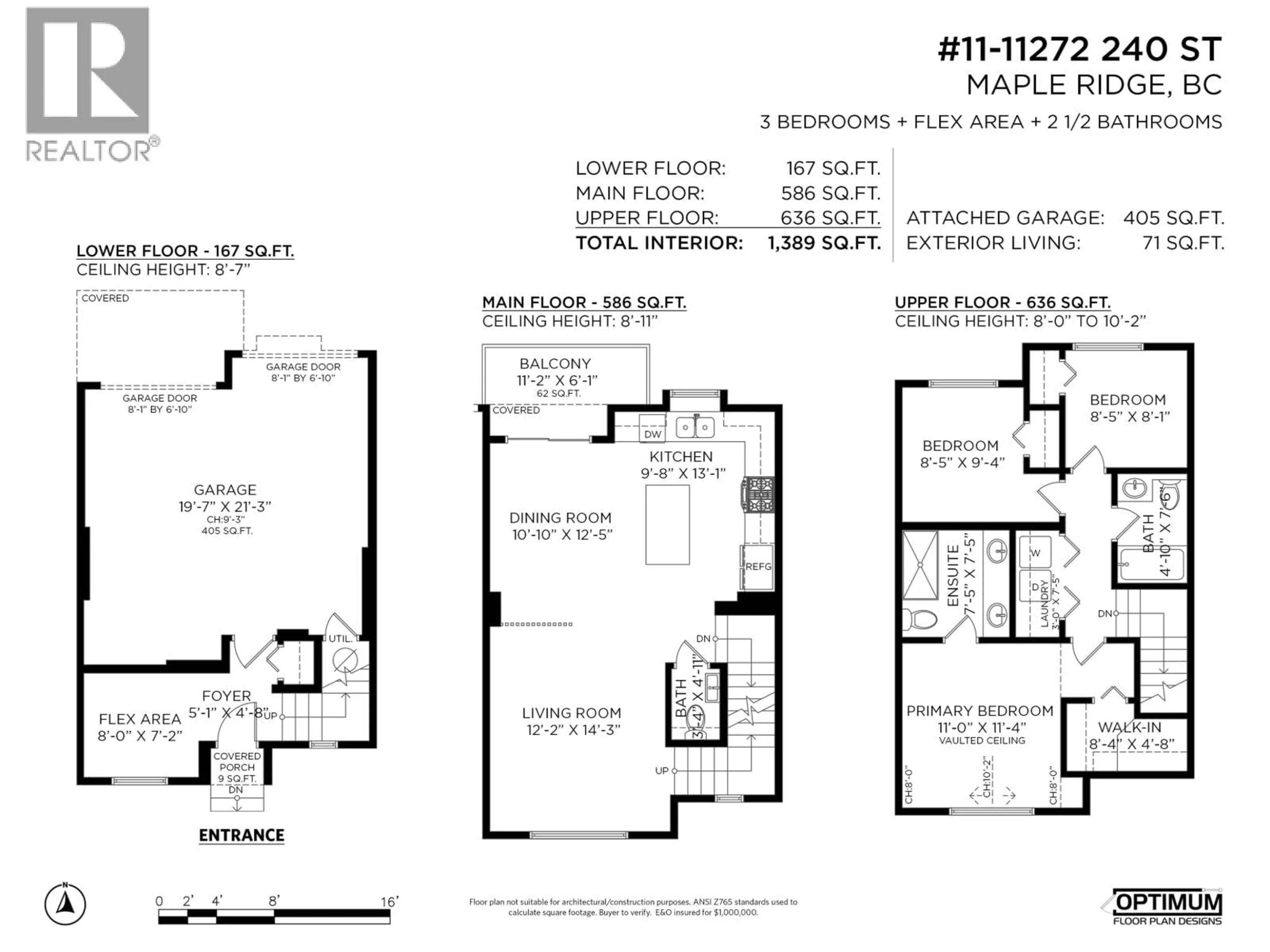 Floor plan for 11 - 11272 240 STREET, Maple Ridge British Columbia V2W0J8